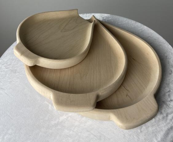 Wooden Dish for Agnus Preparation 5.9x5.9in, 10.2x7.9in, 11.4x8.6in, Church Dish, Orthodox Dish, Religious Gift, Wooden Plate