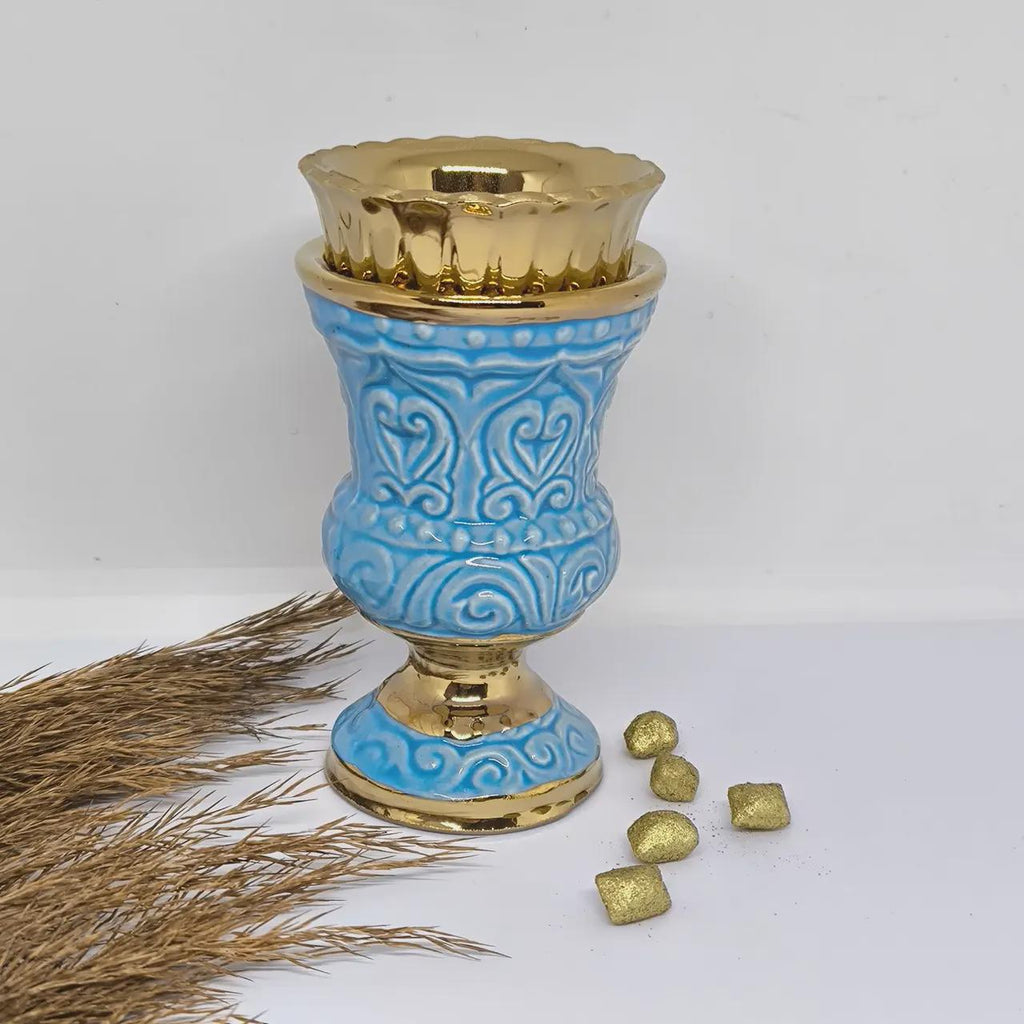 Orthodox Ceramic Oil Lamp 4.5x2.4 in, Prayer Lamp, Church Lampada