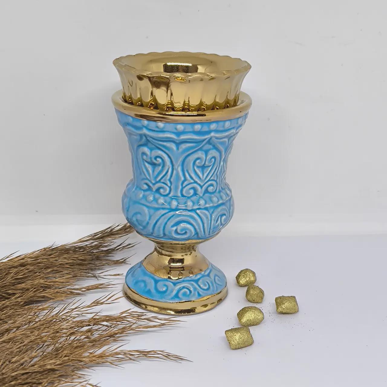 Orthodox Ceramic Oil Lamp 4.5x2.4 in, Prayer Lamp, Church Lampada