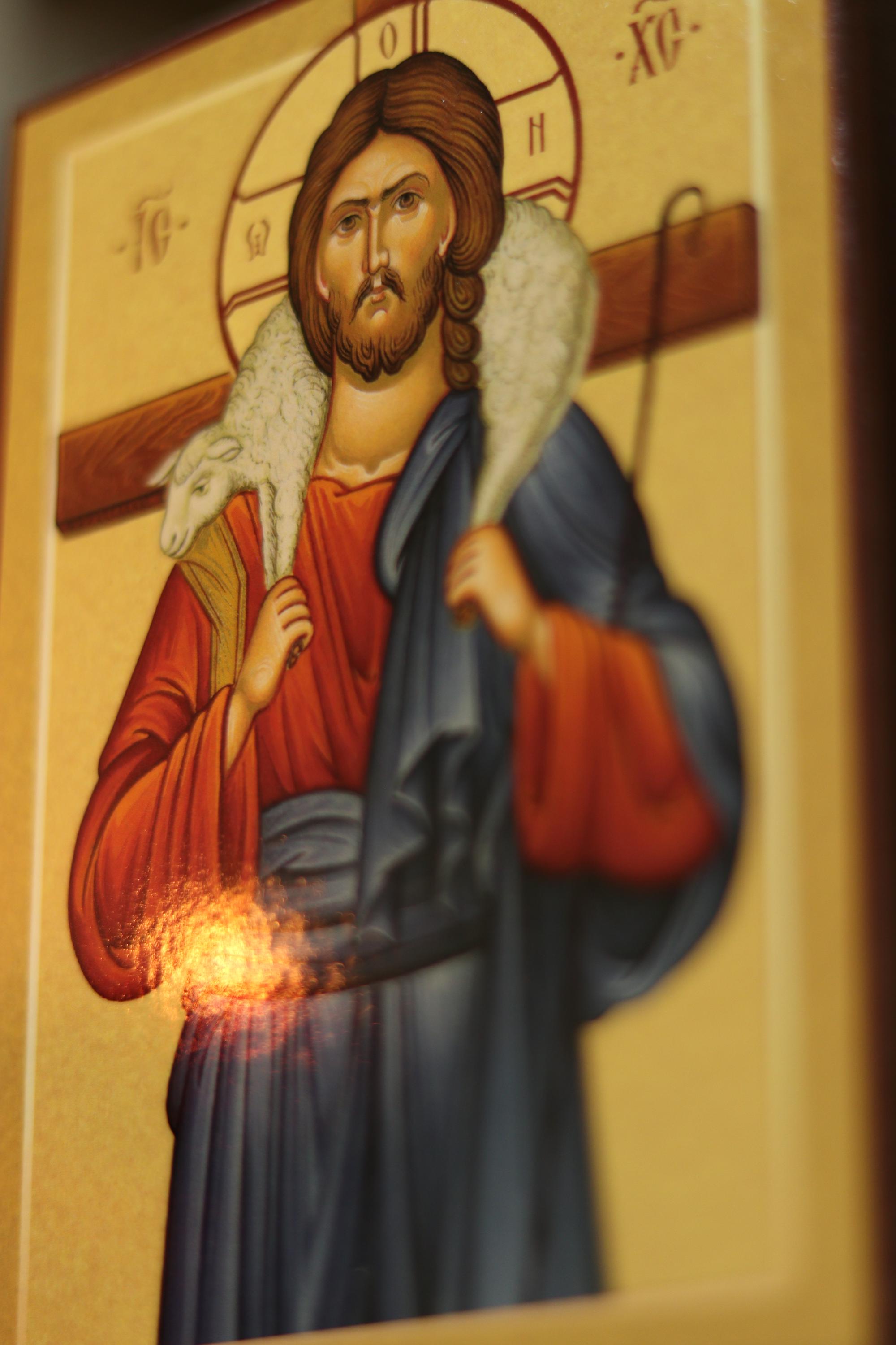 Jesus Christ Icon Wooden Icon 200g, Orthodox Religious Decor
