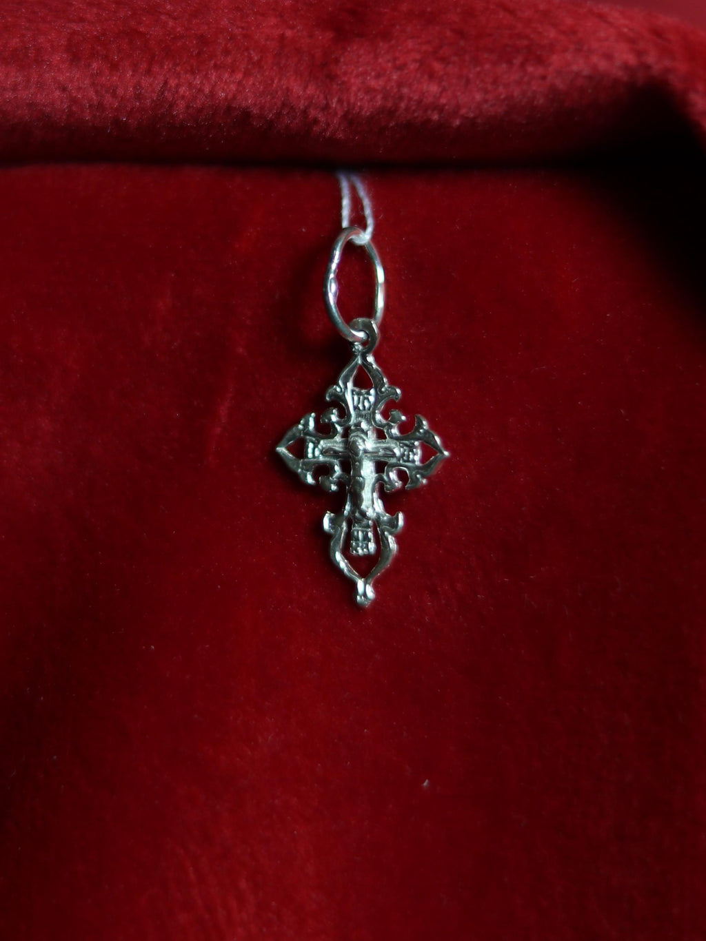 Orthodox Silver Cross Pendant – Sterling Silver 925 – 1.9×1.2 cm – 0.94 g – Eastern Christian Crucifix Charm, Orthodox cross, Crucifixion
