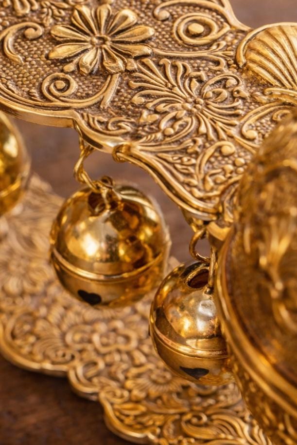 Orthodox Censer Nickel Plated 9.4 Inch, Church Incense Burner with Enamel