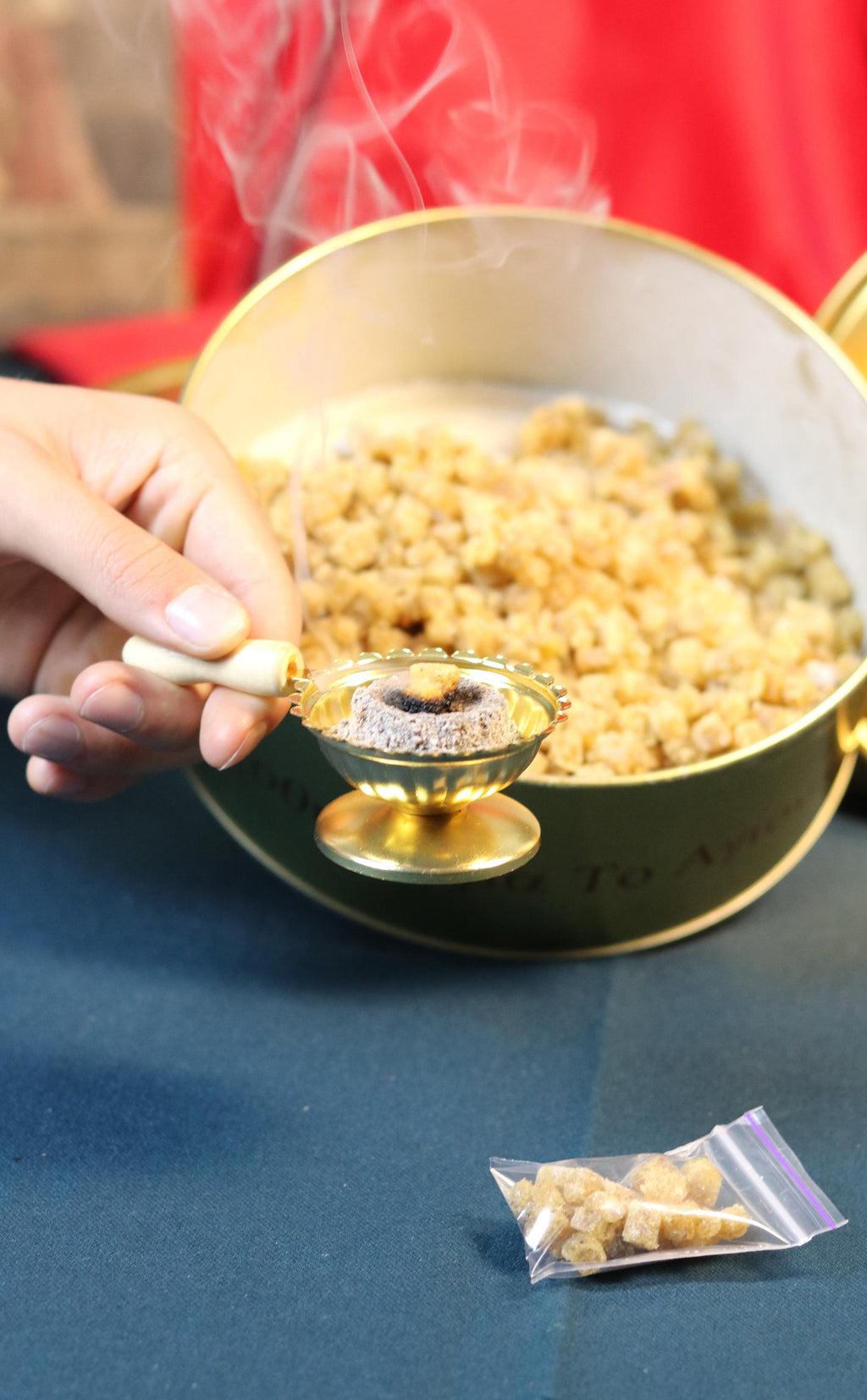 Orthodox Prayer Set – Metal Censer, 60g Monastery Incense, Charcoal Tablets, Incense holder, Incense burner, Incense sticks, Orthodox prayer