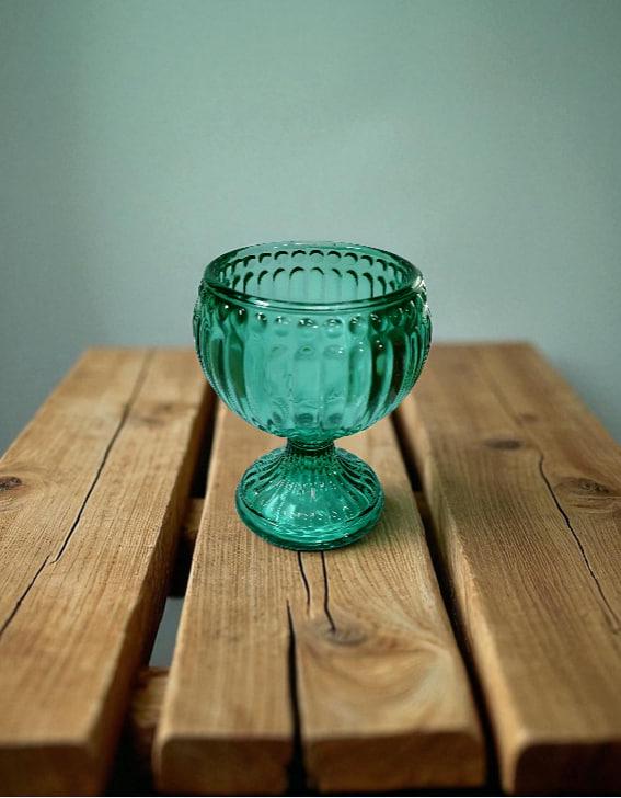Green Glass Icon Lamp 2.55x3.93 in, Oil Lamp, Retro Lamp, Hanging Oil Lamp, Oil Candle, Vintage Oil Lamp, Orthodox Christian