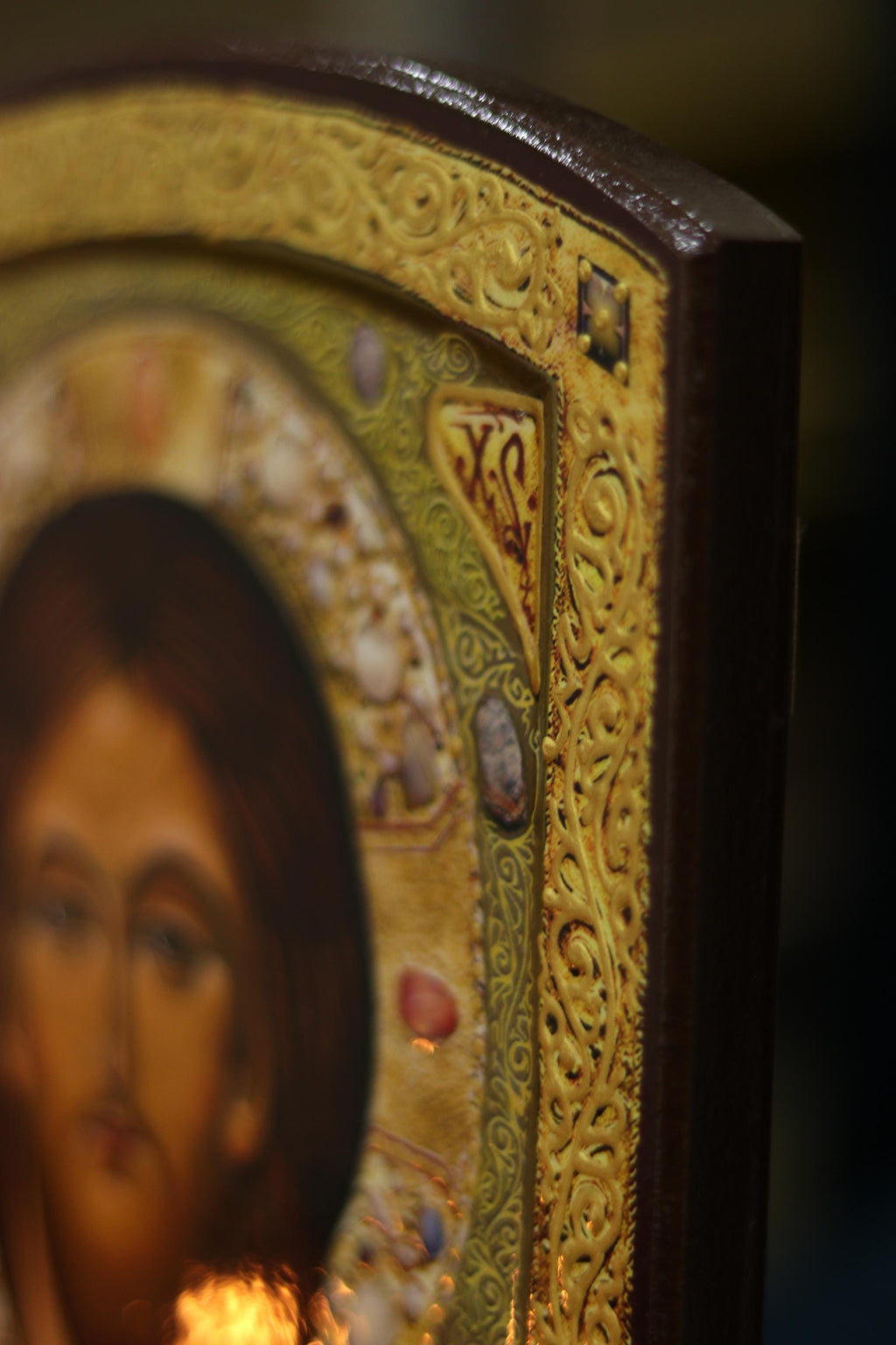 Jesus Christ Pantocrator Icon 7.9x5.9 in Orthodox Christian Wall Plaque