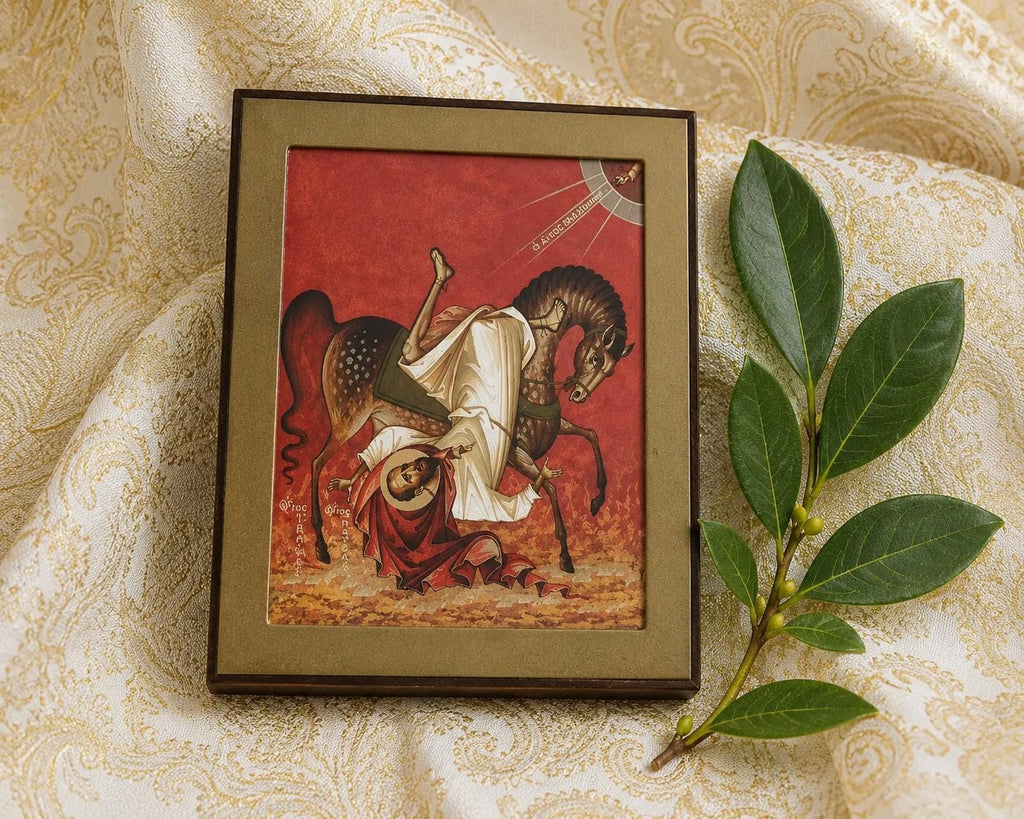 Saint Paul Damascus Icon Wooden Icon Orthodox Travel Art