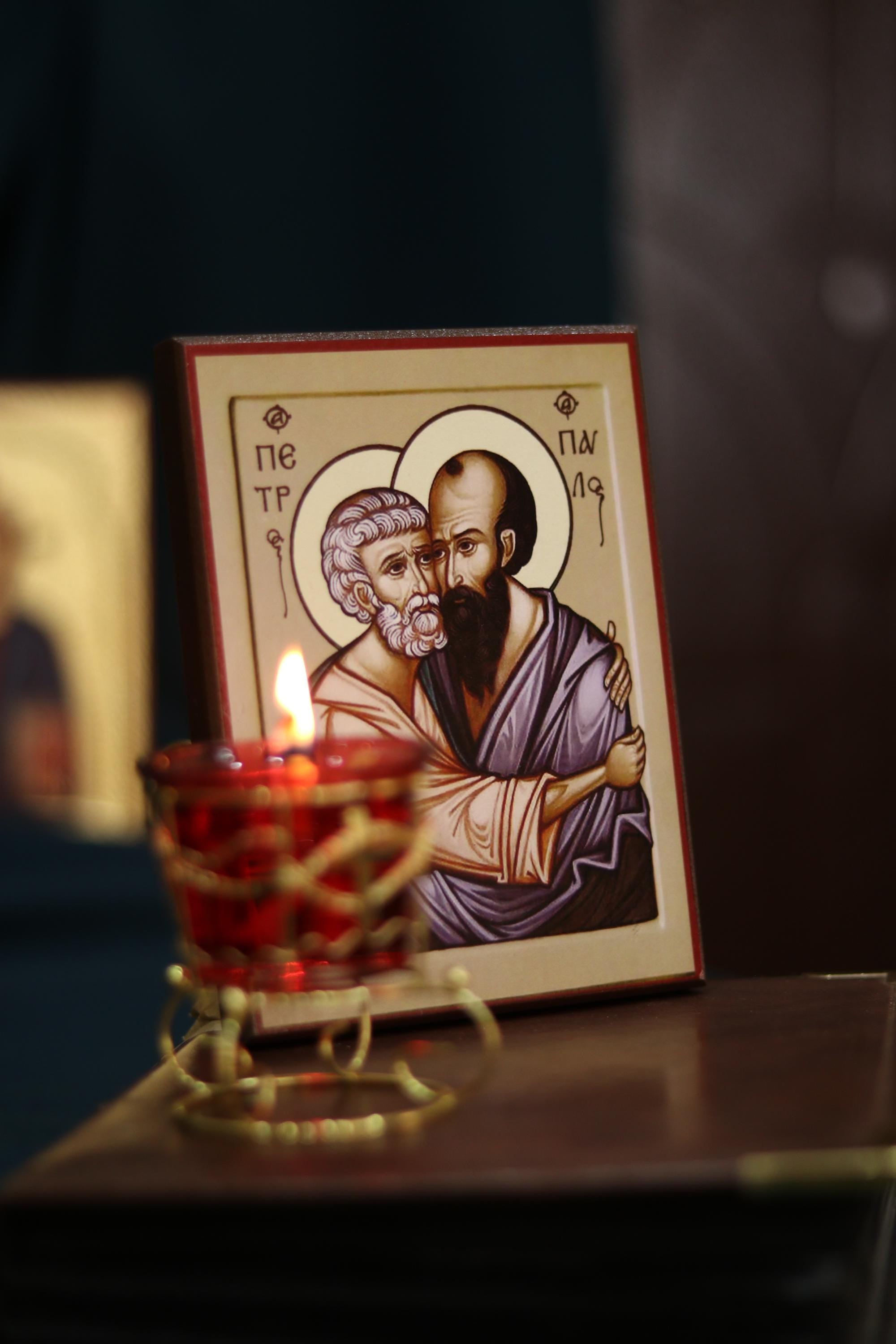 Saints Peter and Paul Icon Wooden Icon Orthodox Icon Wall Art