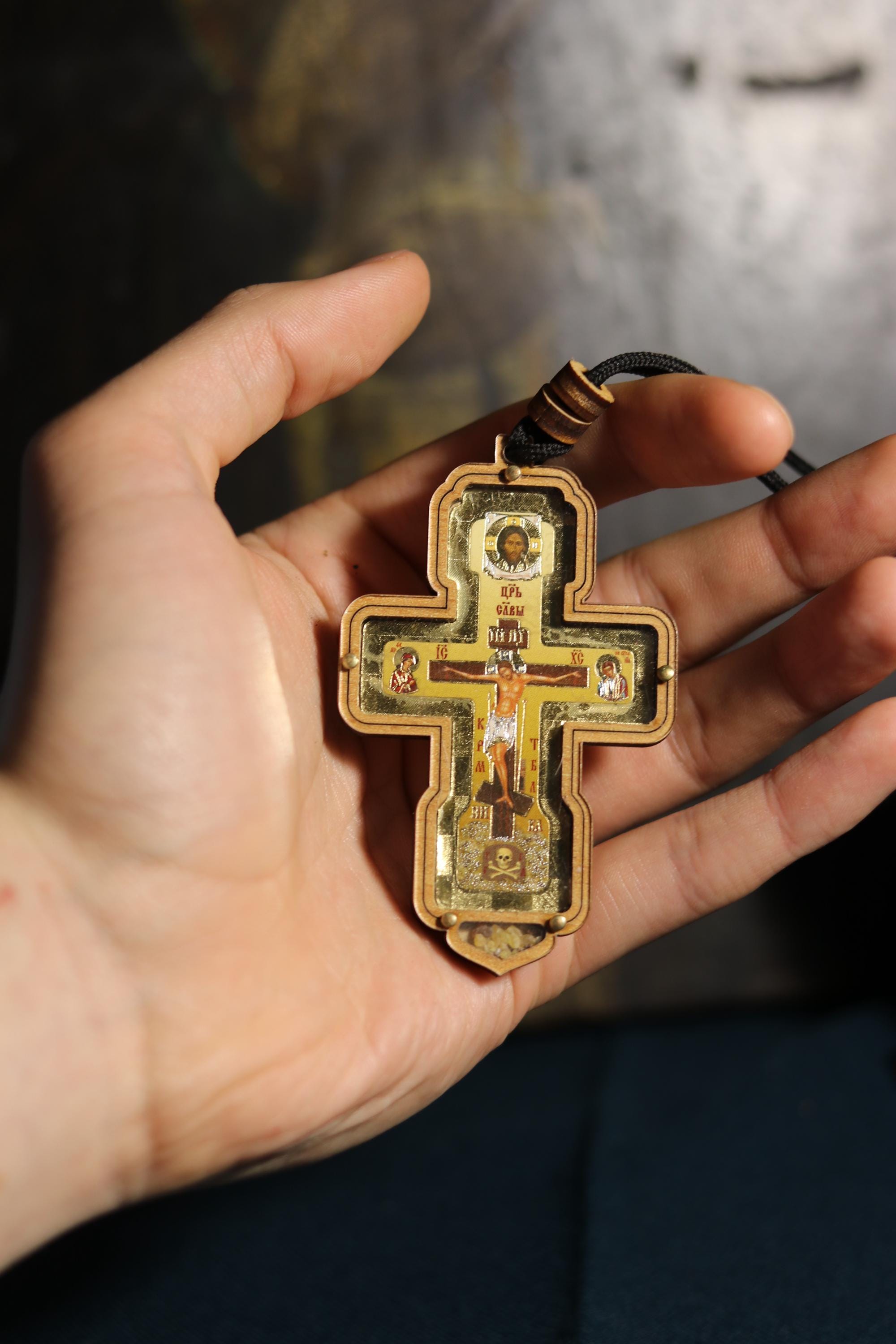 Wooden cross. Orthodox cross. Wooden car orthodox cross. Crucifix. Wood cross. Wooden car cross. Christian cross. Religious car decor