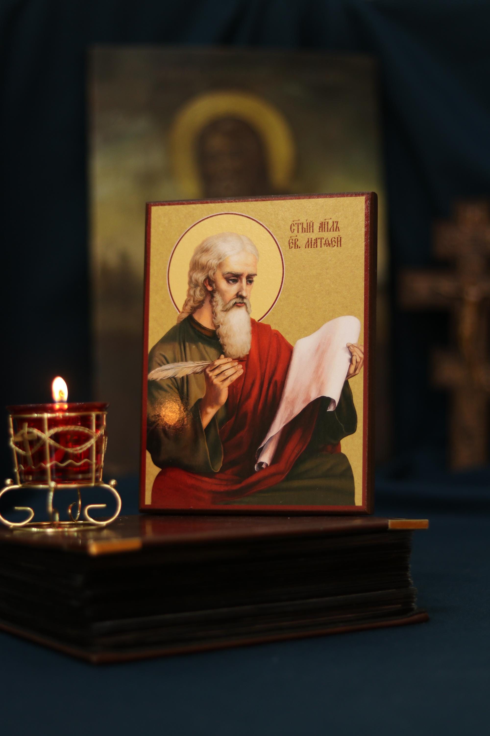 Saint Matthew Apostle Icon Wooden Icon Orthodox