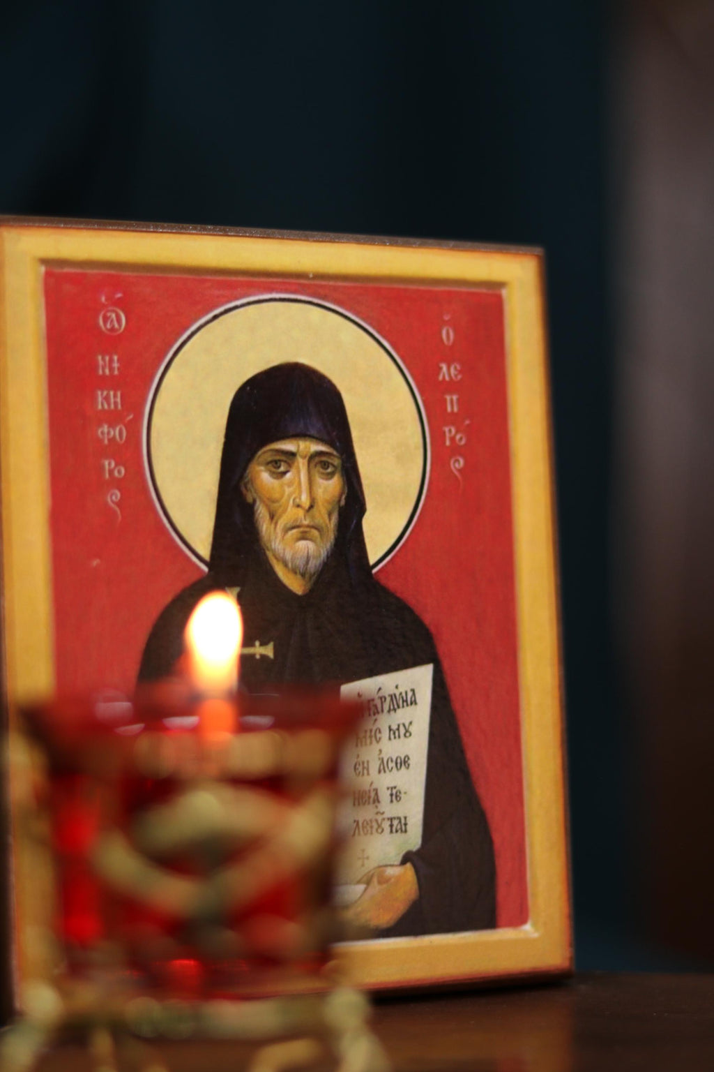Saint Nikephoros Icon Wooden Icon , Orthodox Christian Byzantine Art