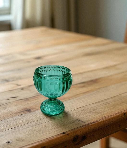 Green Glass Icon Lamp 2.55x3.93 in, Oil Lamp, Retro Lamp, Hanging Oil Lamp, Oil Candle, Vintage Oil Lamp, Orthodox Christian
