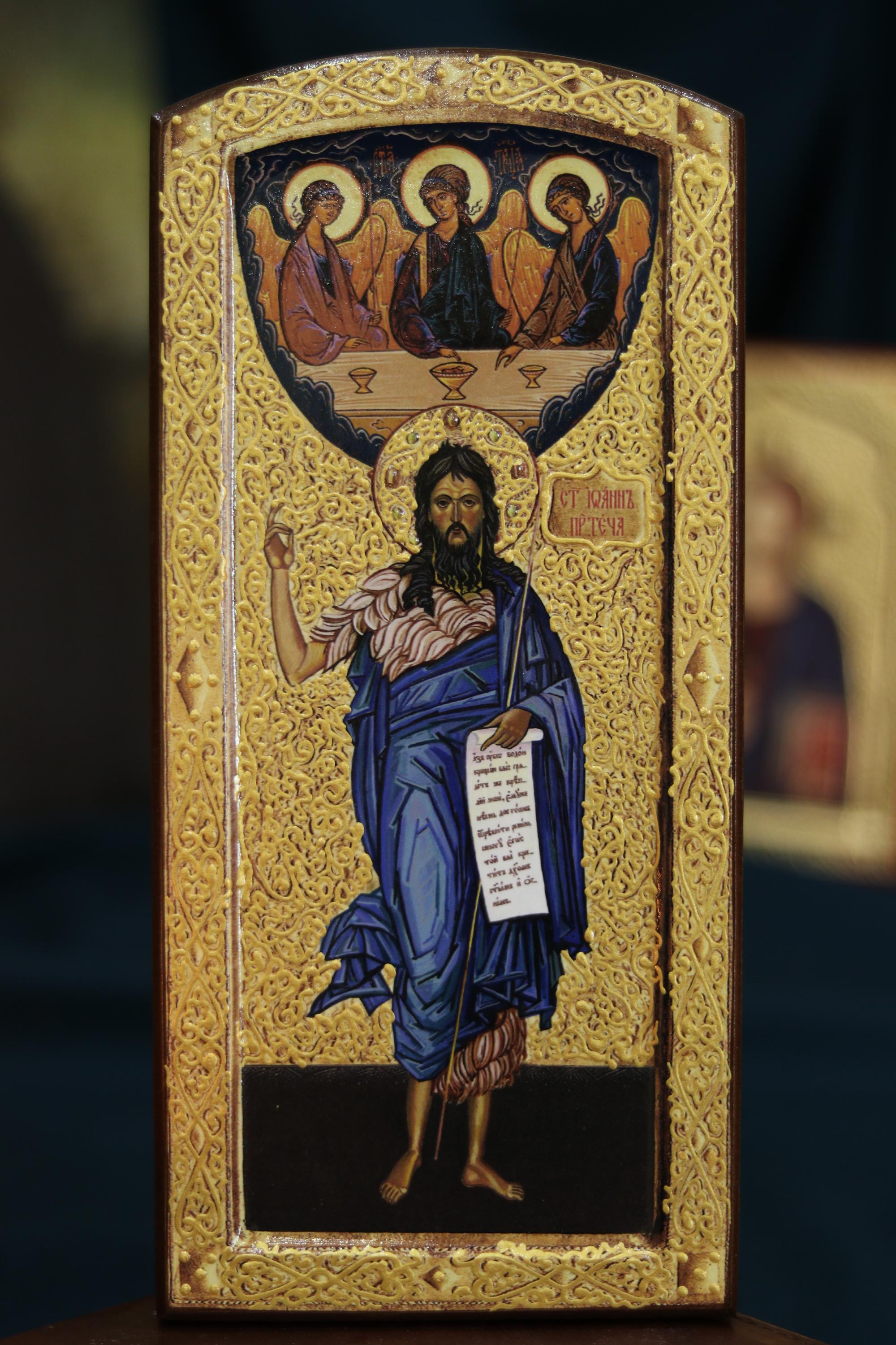 Saint John the Baptist Orthodox Icon 11x6in Wooden Christian Plaque
