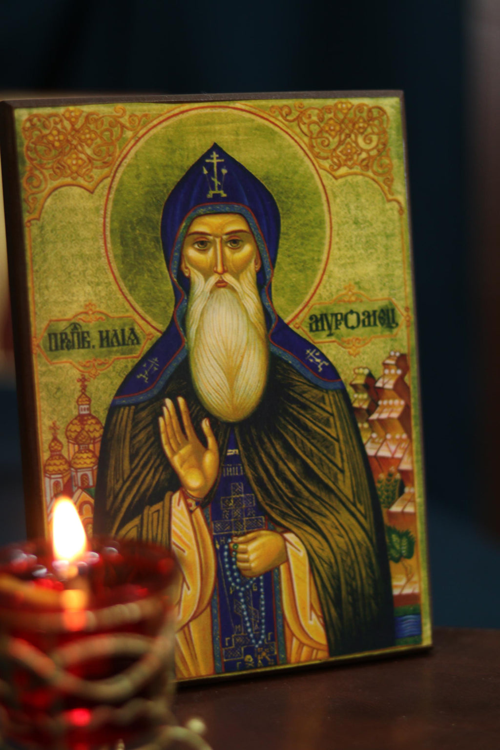 St Ilya Muromets Icon Orthodox Wooden Icon Christian Wall Decor