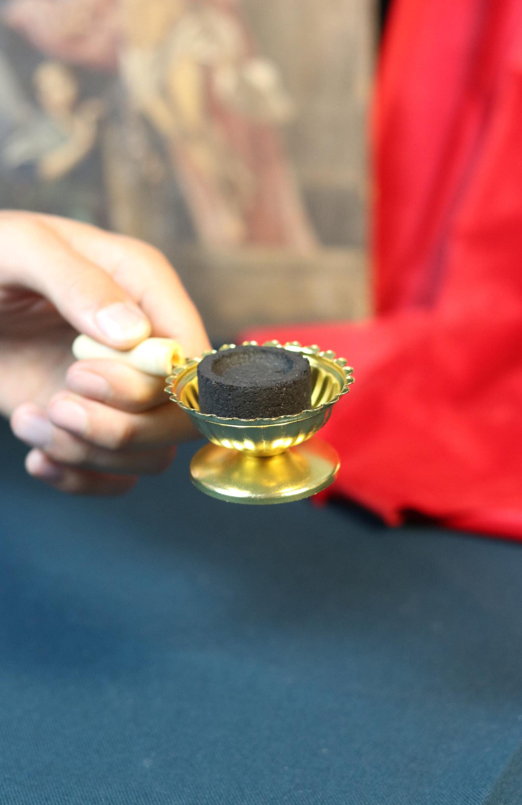 Orthodox Prayer Set – Metal Censer, 60g Monastery Incense, Charcoal Tablets, Incense holder, Incense burner, Incense sticks, Orthodox prayer