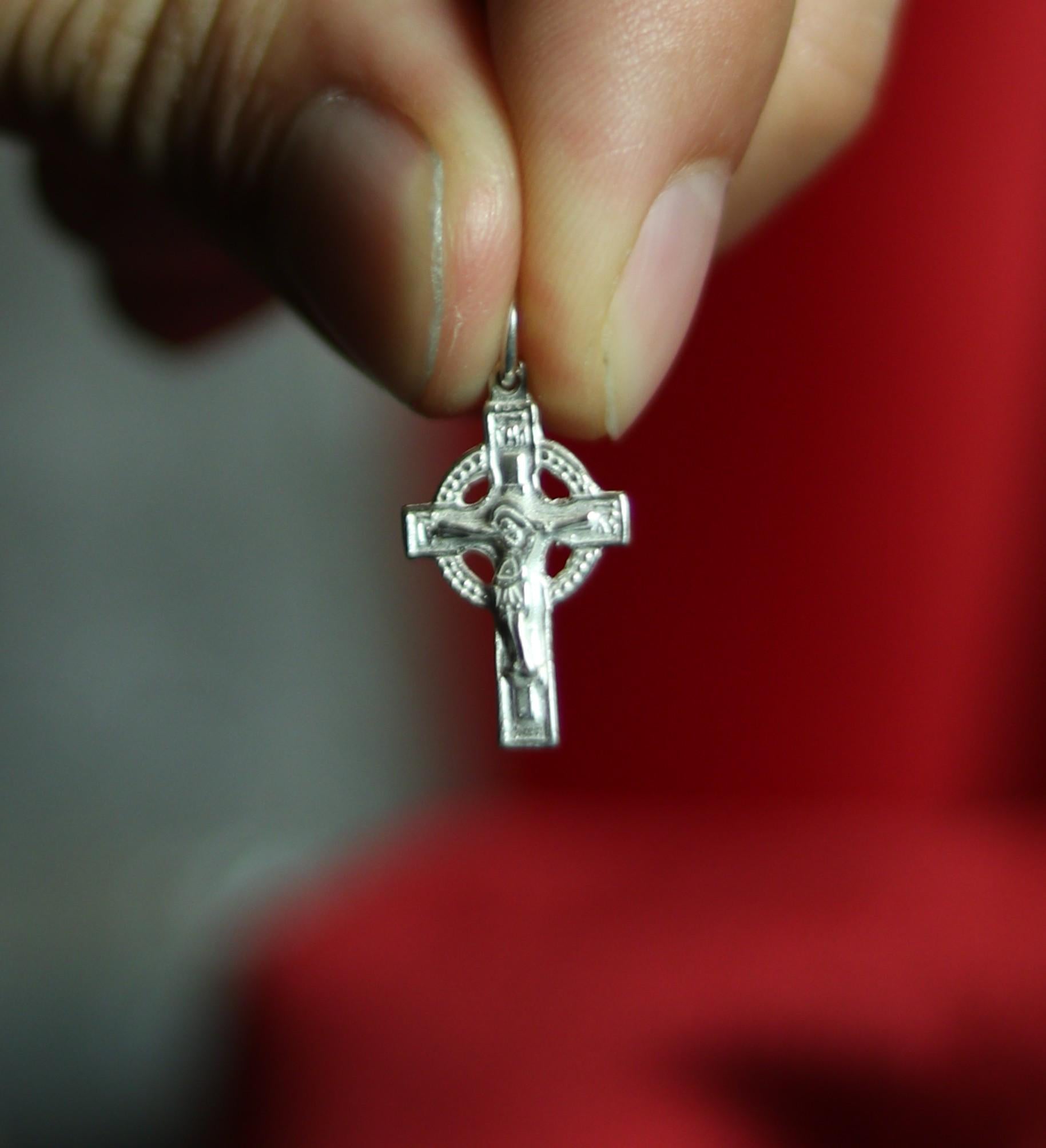 Sterling Silver Orthodox Cross Pendant – 925 Silver Crucifix Necklace – 1.07g – Religious Baptism Gift, Greek orthodox cross, Crucifixion