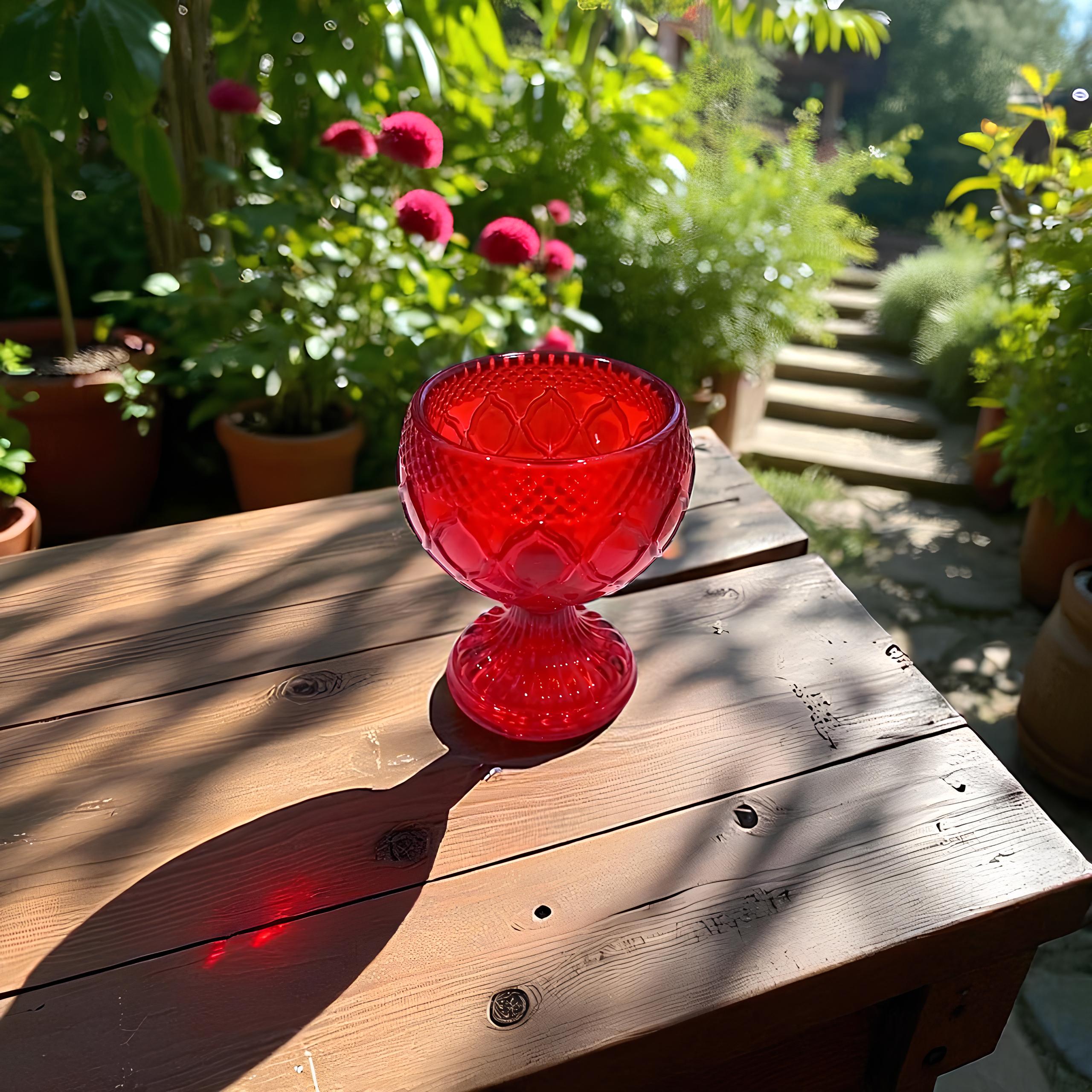 Red Glass Icon Lamp 2.55x3.93 in, Oil Lamp, Retro Lamp, Hanging Oil Lamp, Oil Candle, Vintage Oil Lamp, Orthodox Christian