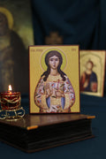 St Vera of Rome Orthodox Wooden Icon Christian Saint Wall Art Prayer Icon