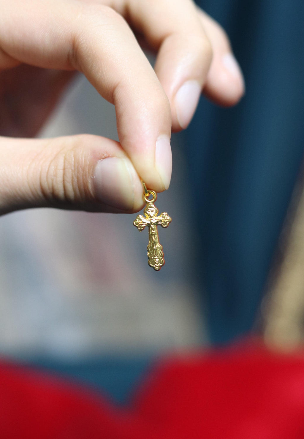 Orthodox Cross Necklace, Large Jesus cross pendant with Jesus Christ, Christian Cross Pendant, Crucifix necklace.