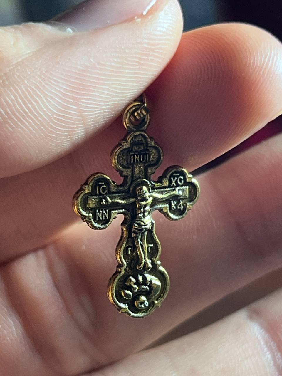 Orthodox Cross Necklace Men, Large Jesus cross pendant with Jesus Christ . Christian Cross Pendant. Crucifix necklace.