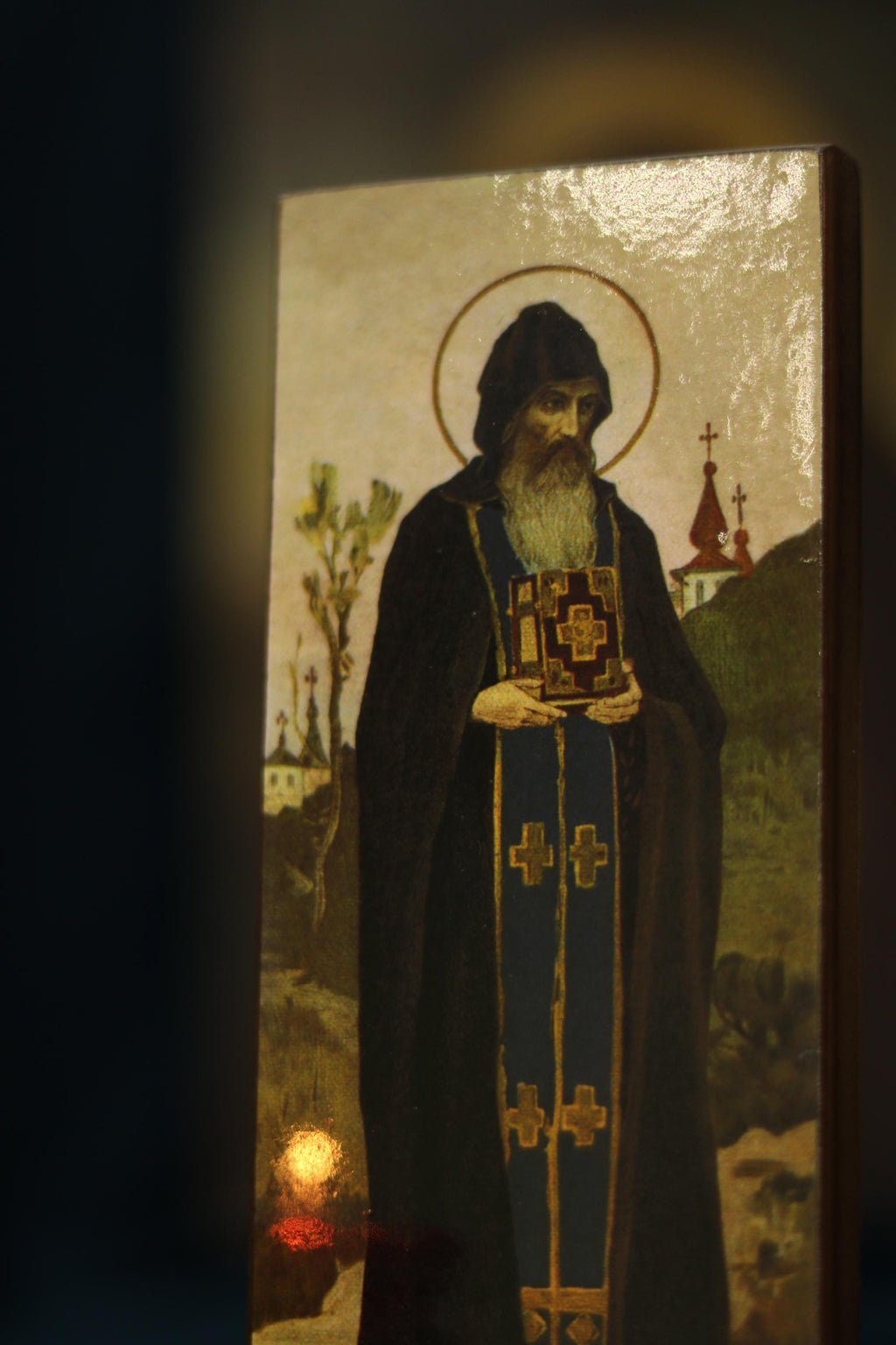Saint Stephen of the Kyiv Caves Orthodox Wooden Icon