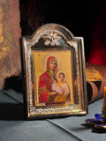 Icon of the Virgin Mary, God's mother, "Ease My Sorrows" icon, Orthodox icon, Orthodox christian, Christianity art, Icon 14x19 cm