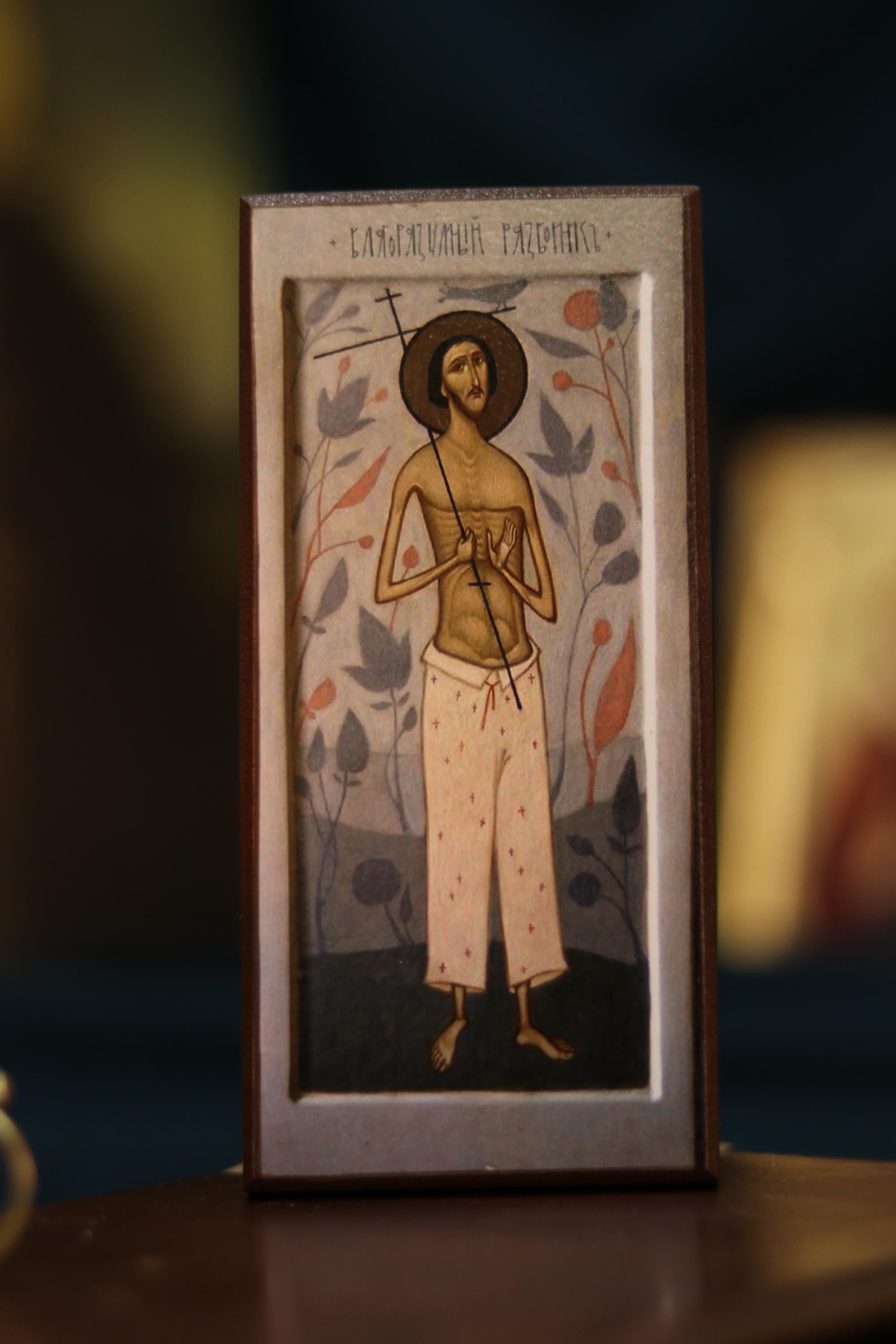 Good Thief Icon Wooden Icon , Orthodox Religious Wooden Icon