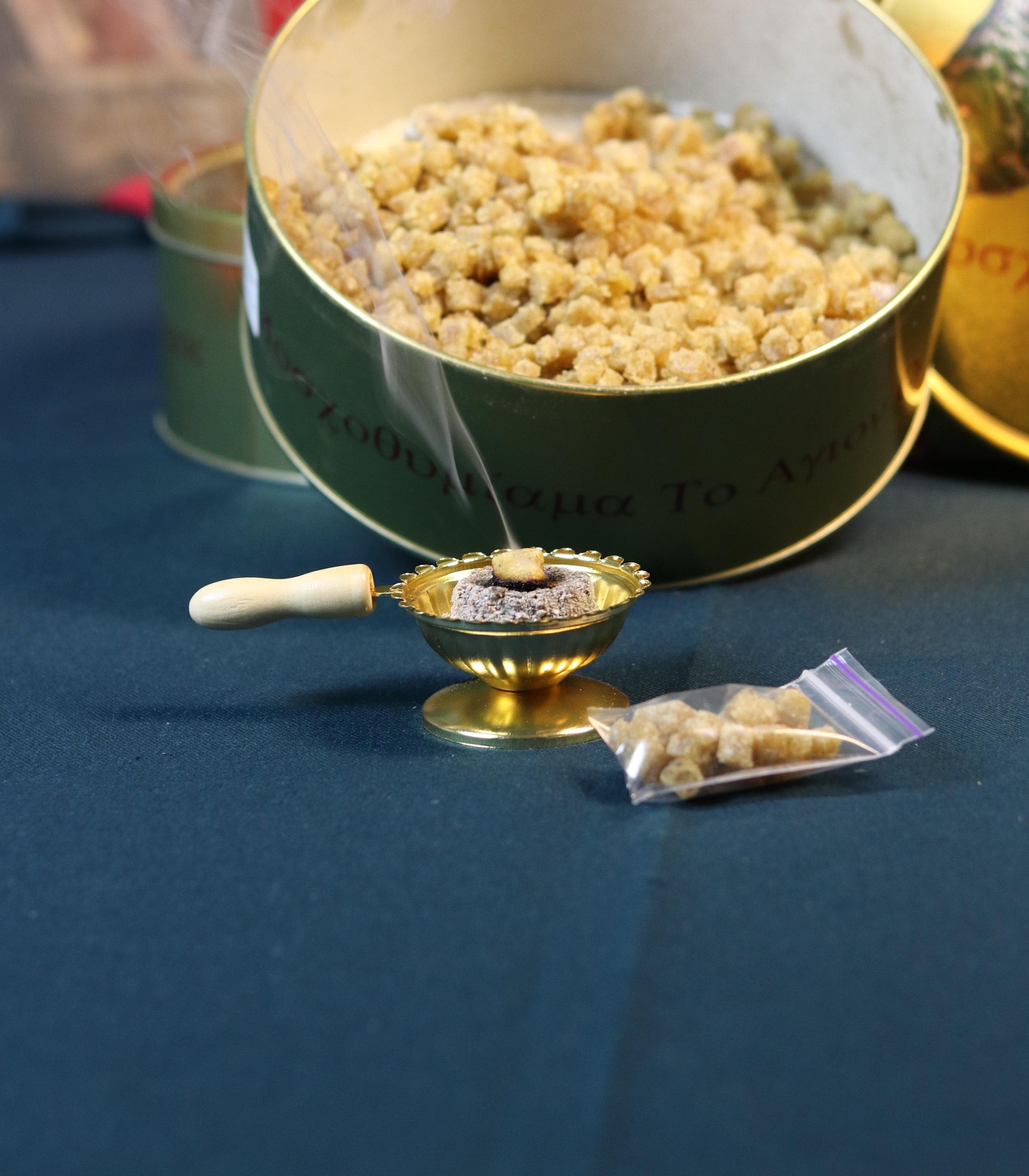 Greek Incense Black Grape | Orthodox Church Incense | Natural Resin Frankincense | Handmade Athonite Incense | Religious Gift