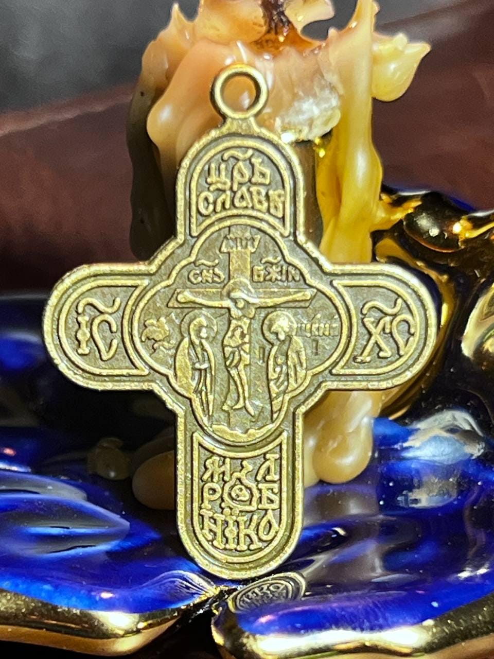 Orthodox Cross Necklace Men, Large Jesus cross pendant with Jesus Christ . Christian Cross Pendant. Crucifix necklace.