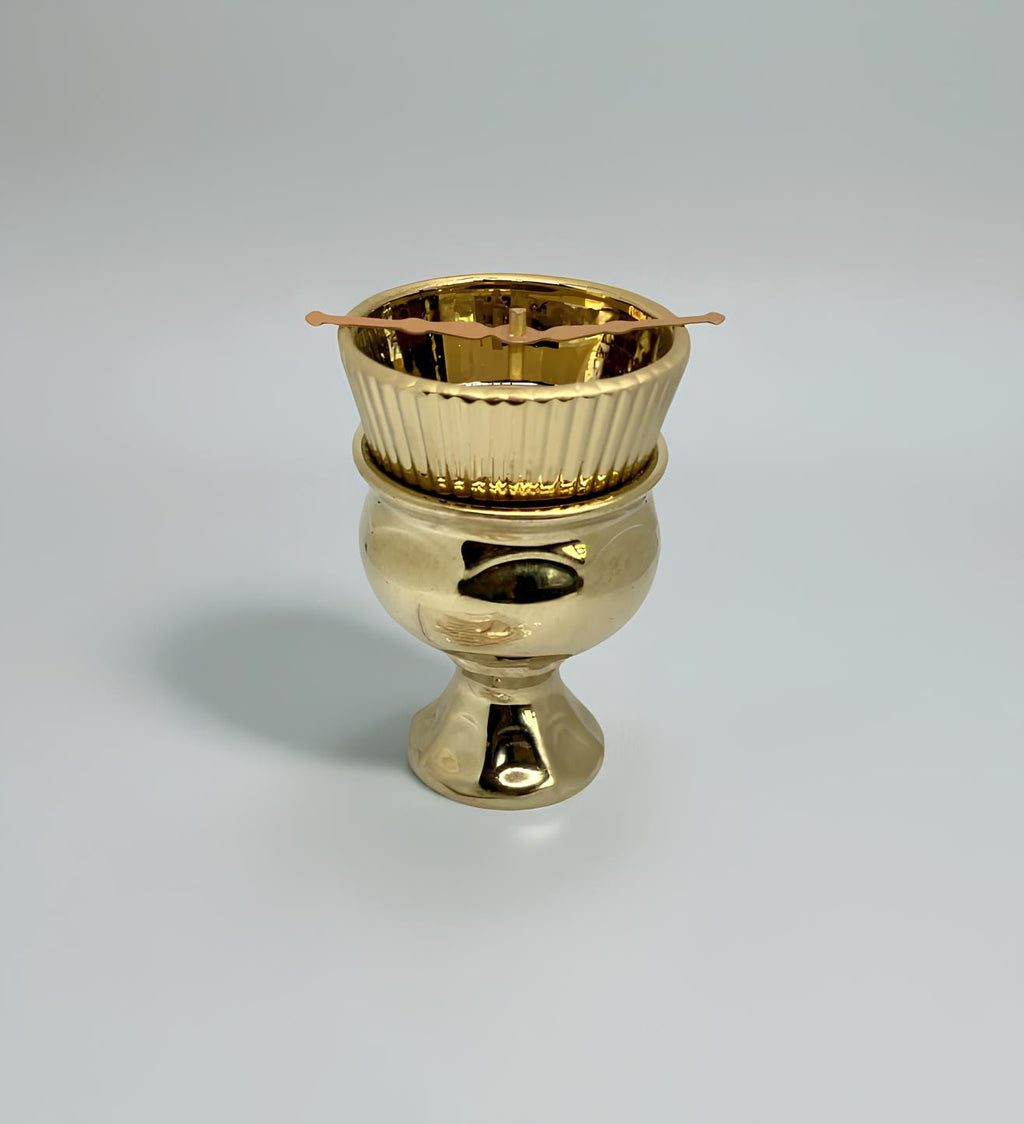 Orthodox Ceramic Handmade Oil Lamp 4.7 in