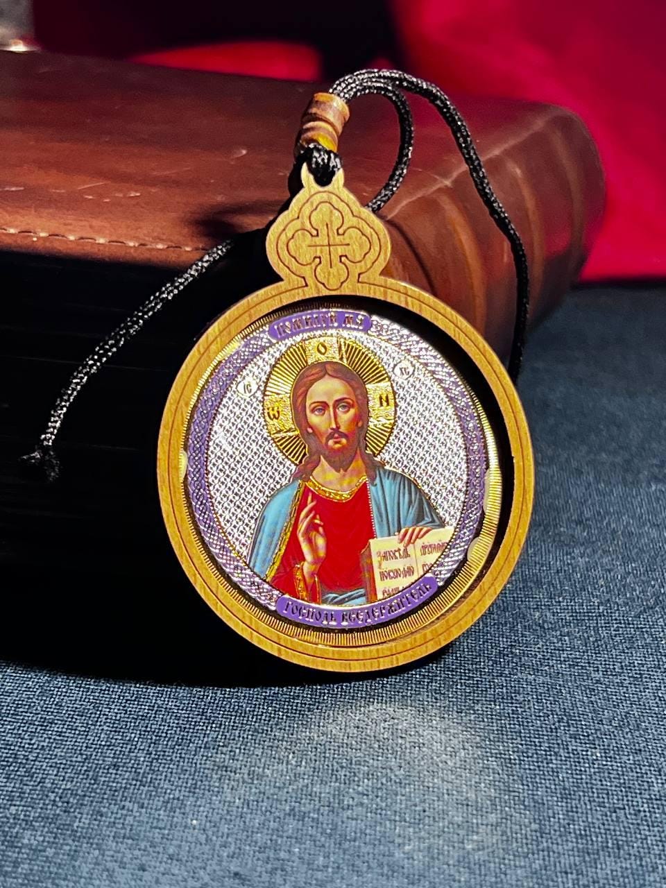 Car Pendant "Christ Pantocrator" – Greek Style,  Orthodox icon, Orthodox christian, Christianity art, Religious car decor