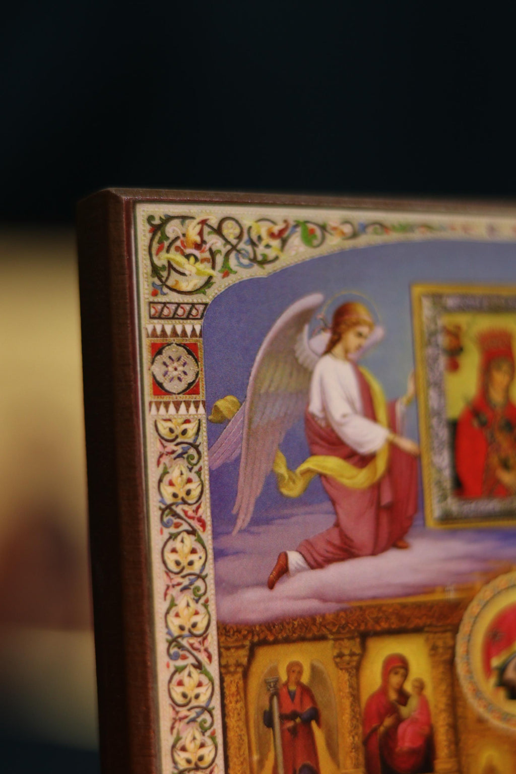 Orthodox Wooden Icon 6.3x4.7 in., Panagia Kassopitra, Mother of God Icon, Christian Wall Art, Virgin Mary