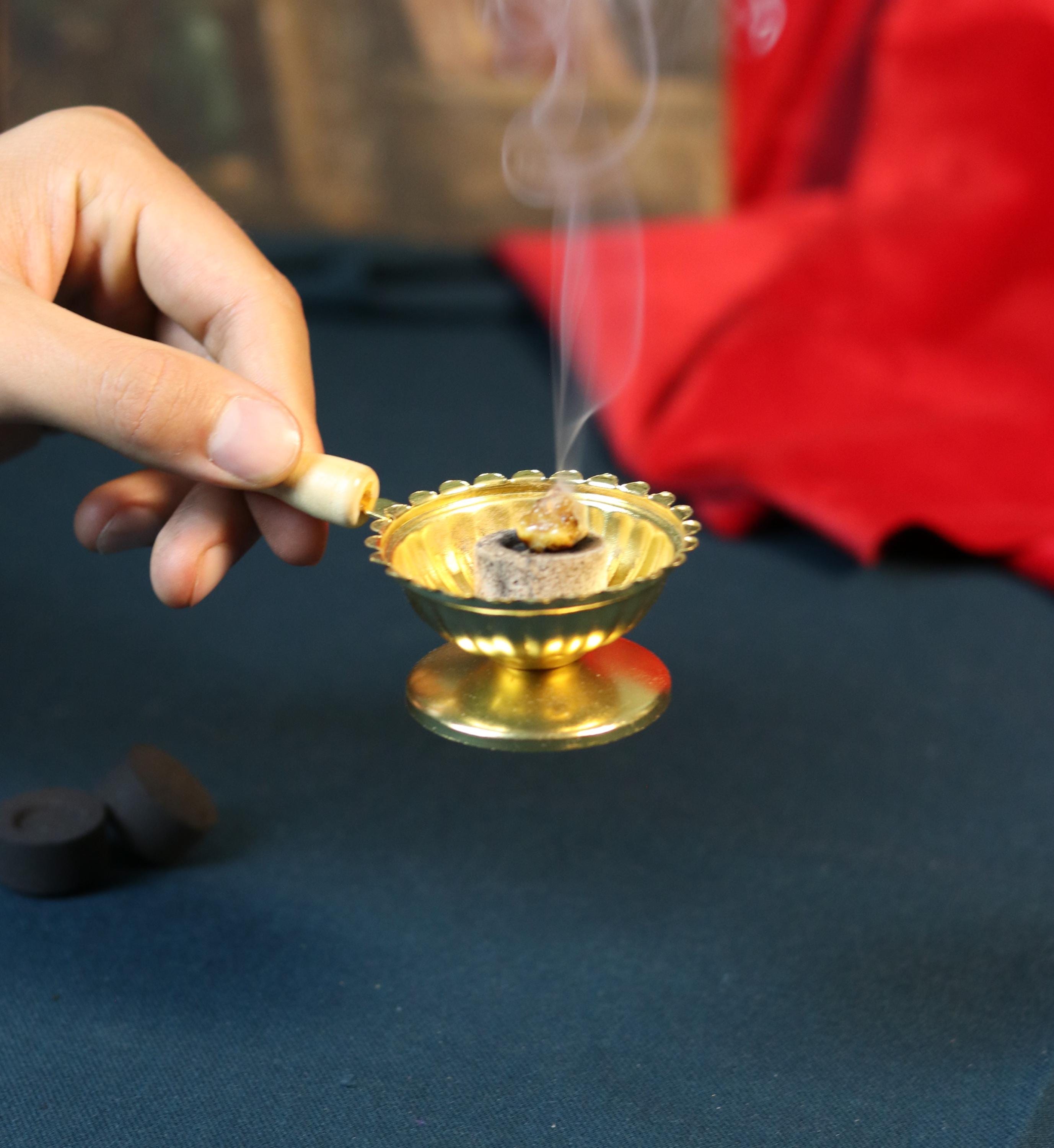Orthodox Incense Set – Metal Censer, 60g Natural Resin Incense, Charcoal Tablets, Prayer Burner for Home Altar or Church Use