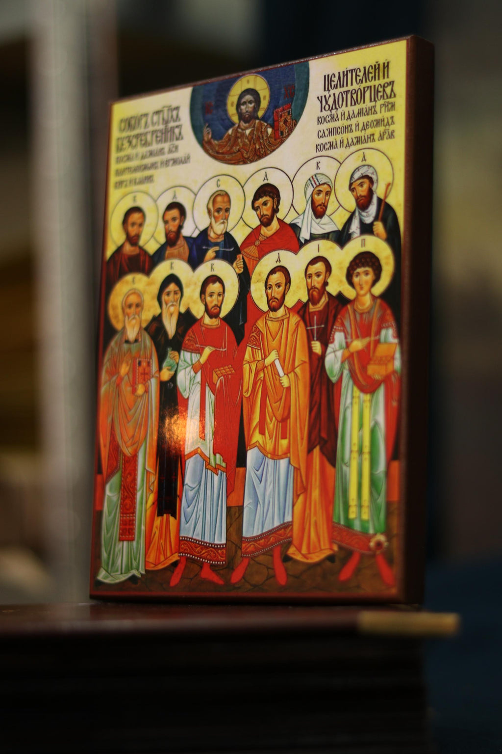 12 Holy Healers Icon Wooden Icon Orthodox Icon