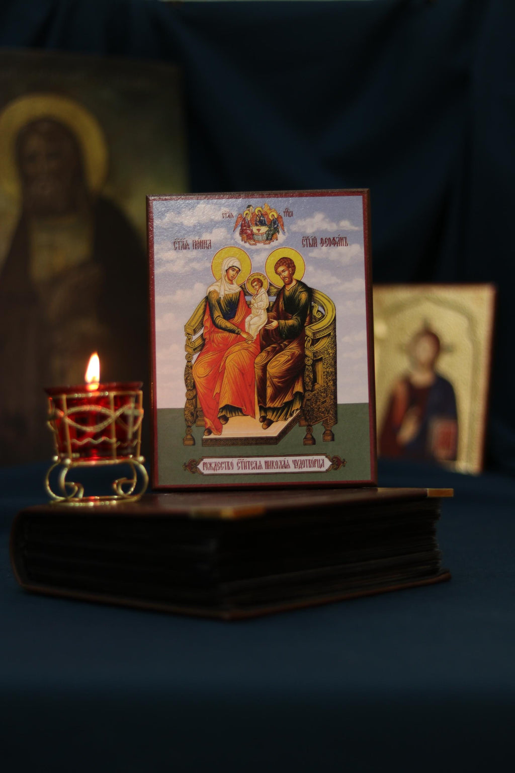 Saint Nicholas Nativity Icon Wooden Icon Orthodox
