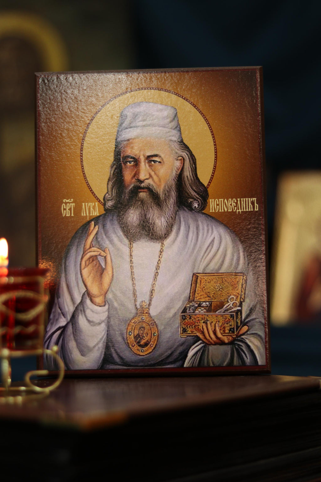 St Luke Crimea Doctor Orthodox Wooden Icon