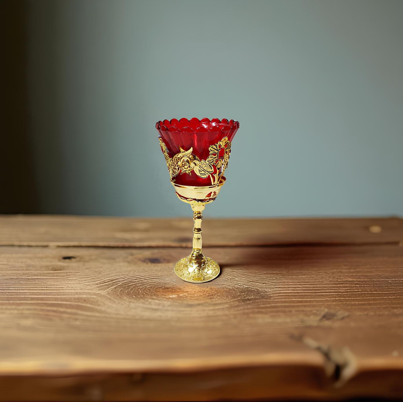 Brass Icon Lamp 7in x 3.1in, Orthodox Oil Lamp, Retro Lamp, Oil Candle, Vintage Oil Lamp, Glass Icon Lamp, Eastern Orthodox Prayer