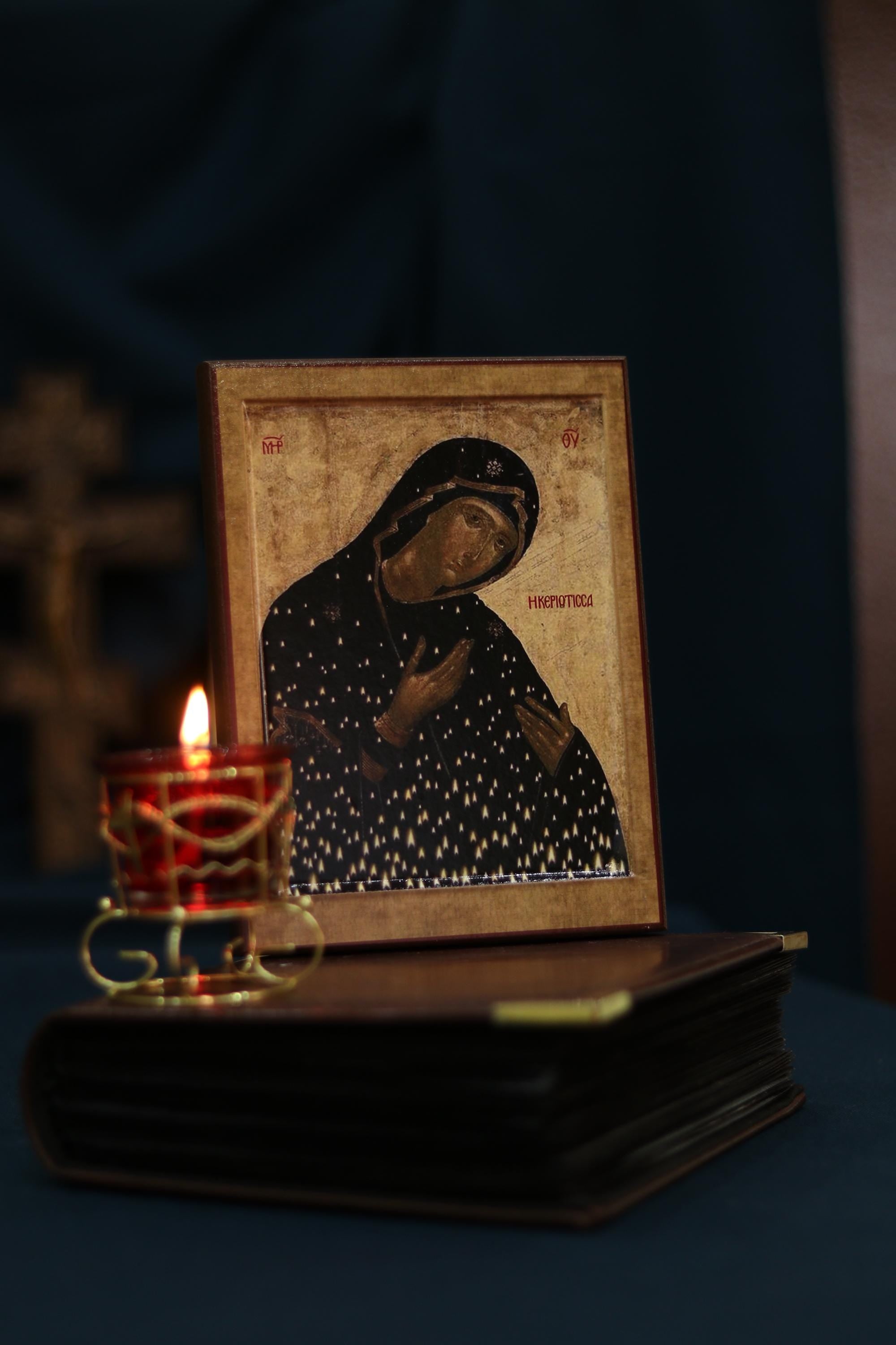 Keriotissa Mother of God Icon Wooden Icon Orthodox