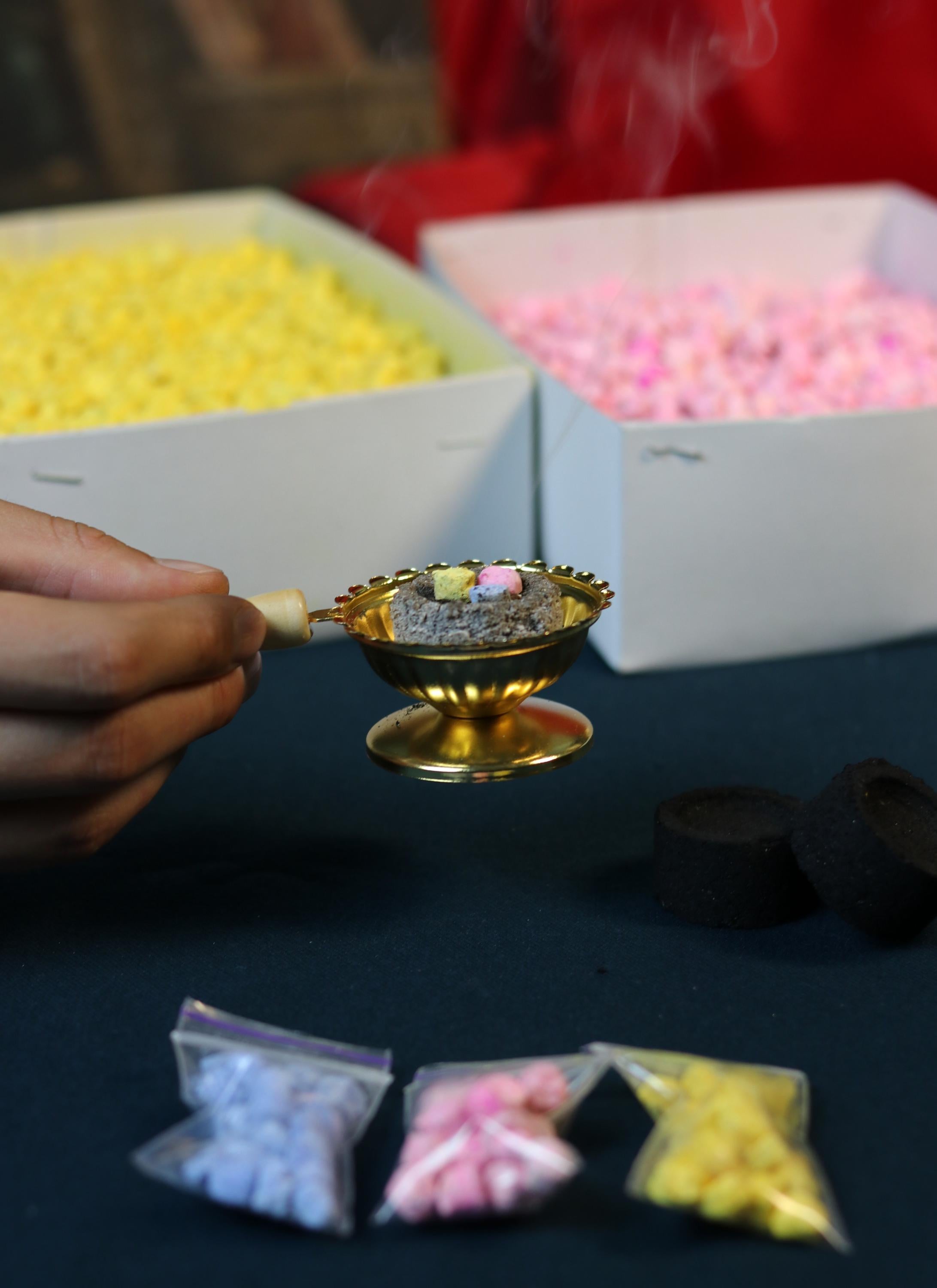 Orthodox Prayer Set – Metal Censer, 60g Monastery Incense, Charcoal Tablets, Incense holder, Incense burner, Incense sticks, Orthodox prayer