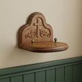 Wooden Icon Stand Ash Wood 6.7x5.9in, Orthodox Icon Holder, Hand Carved Icon Stand