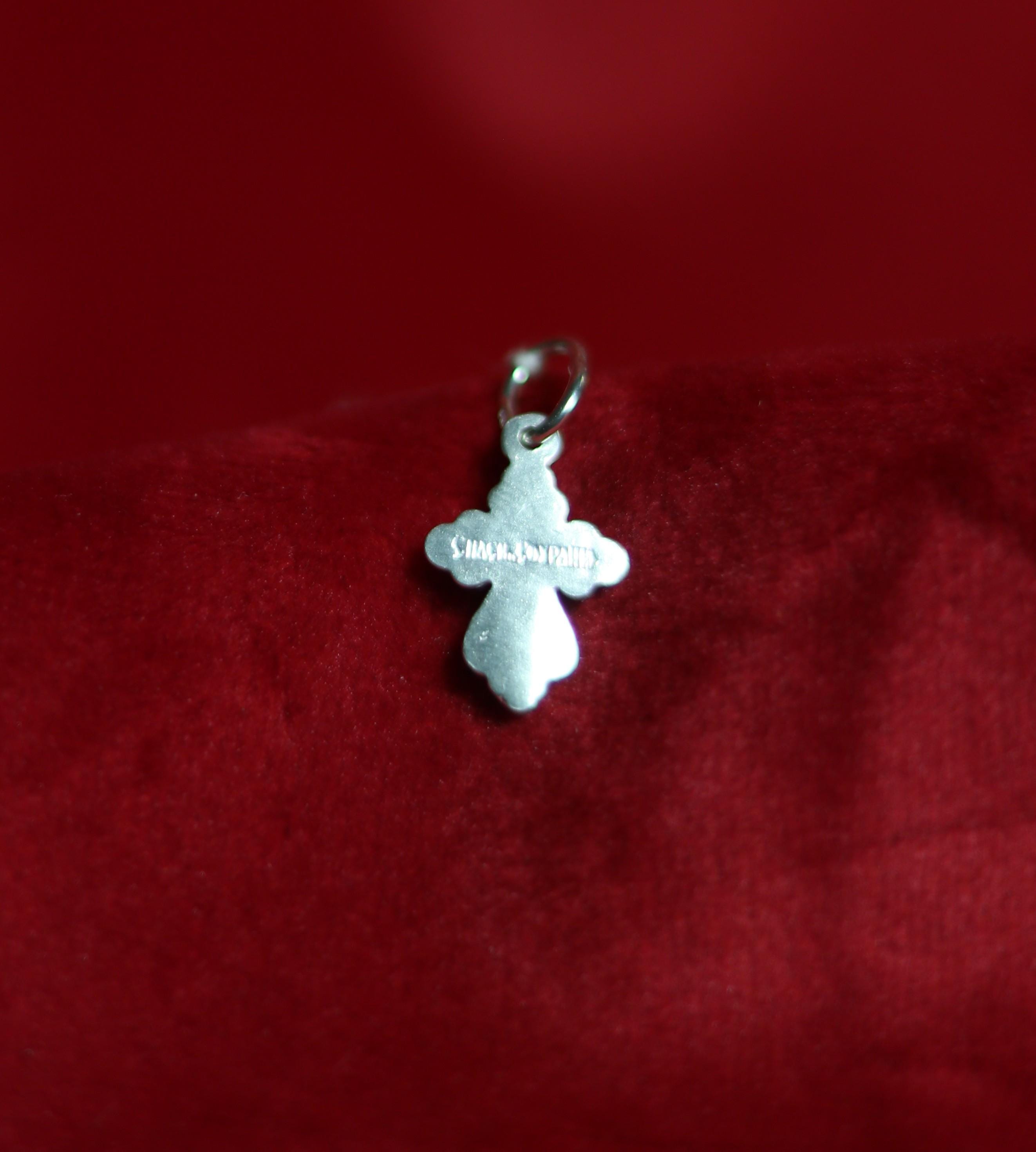 Sterling Silver Orthodox Cross Pendant 0.73g – 1.5 cm Small Christian Crucifix Charm – Baptism Gift – Jesus Cross, Orthodox necklace