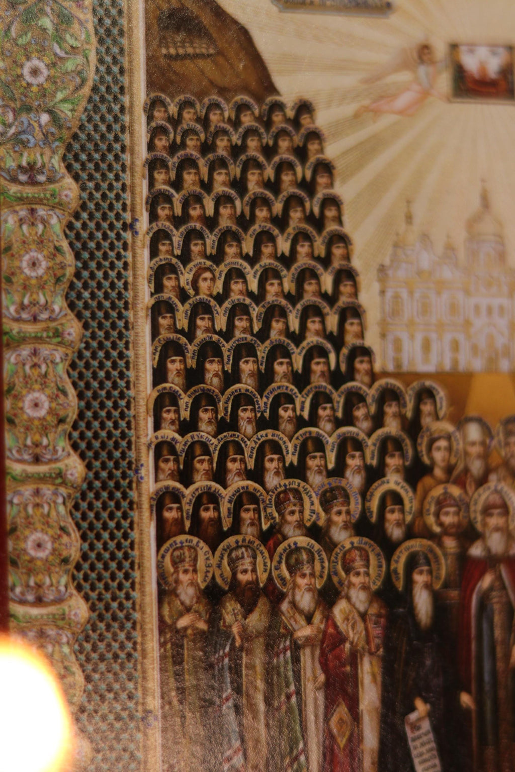Caves Fathers Icon Pechersk Saints Wooden Icon Orthodox