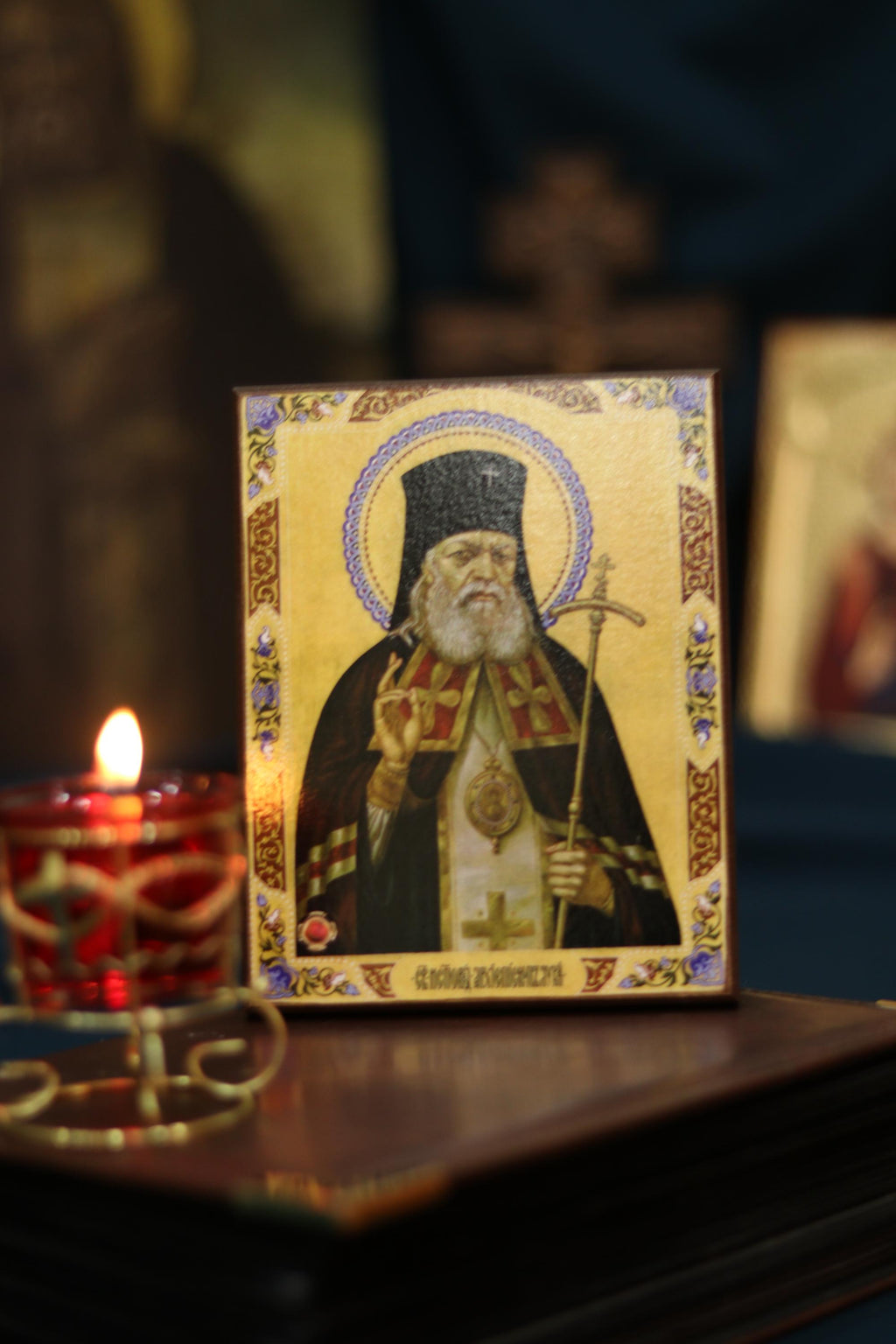 Saint Luka Orthodox Icon Wooden Icon Christian Religious Art