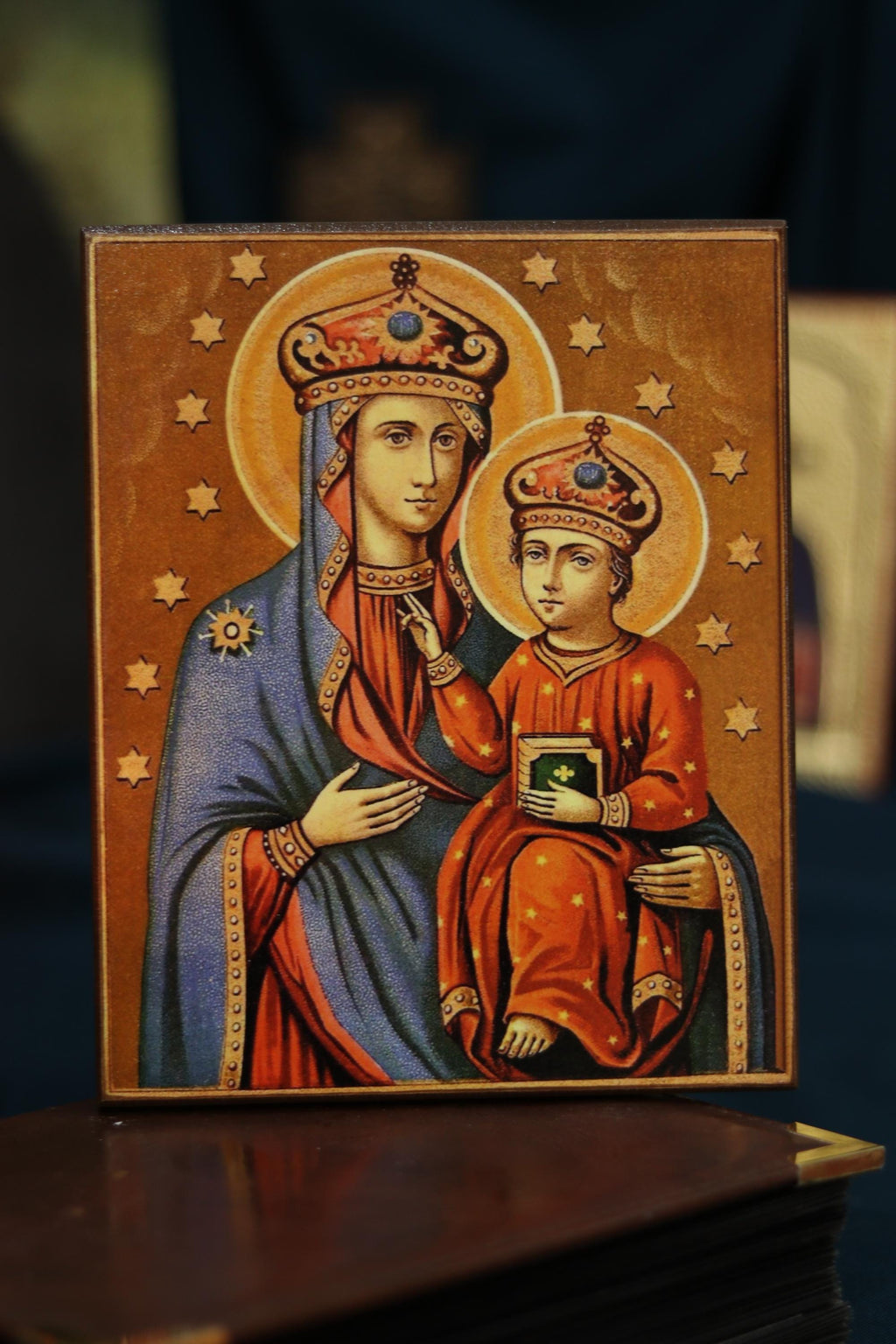 Mother of God Ozeryanska Icon Wooden Icon Orthodox