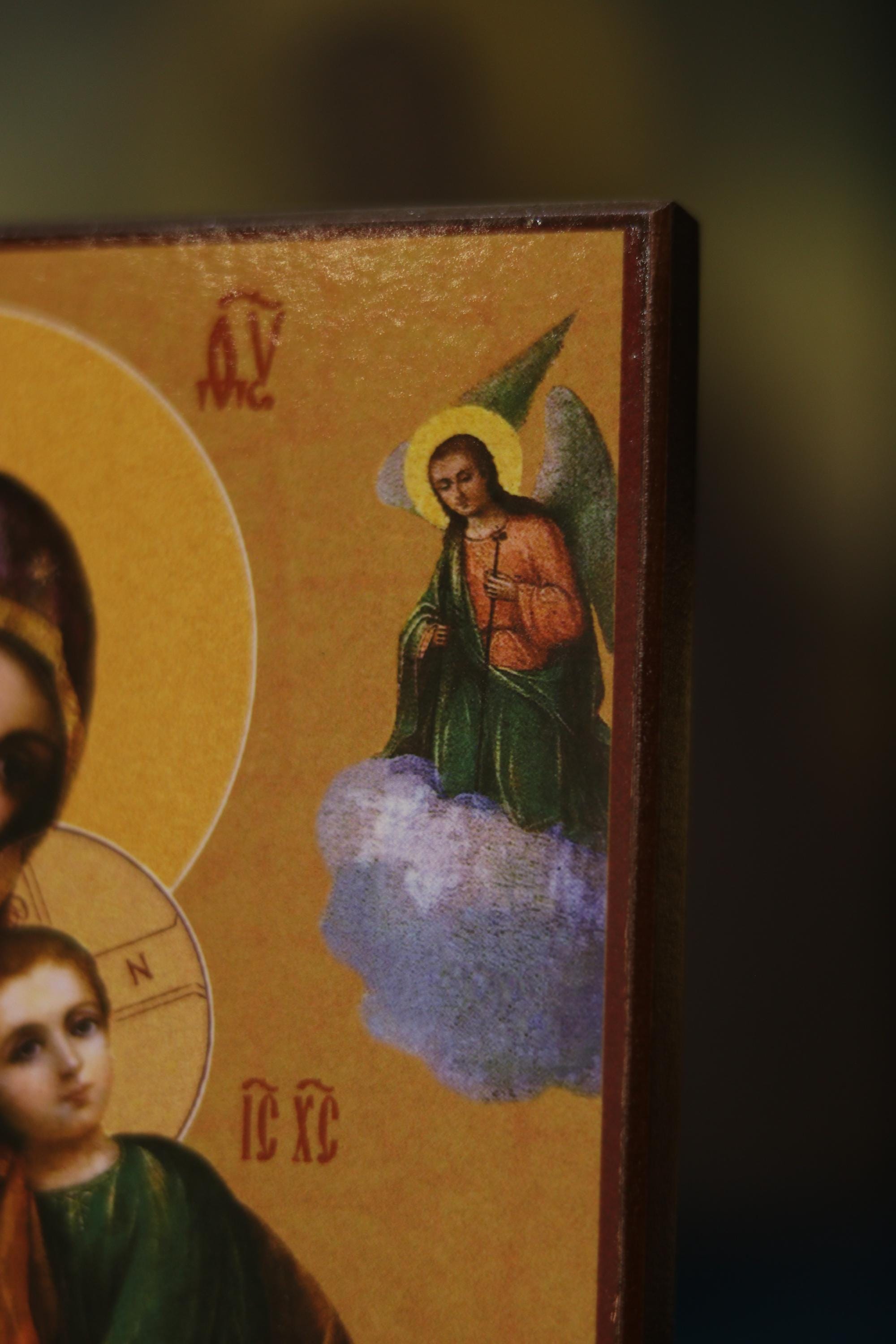 Passion Mother of God Icon Wooden Icon Orthodox