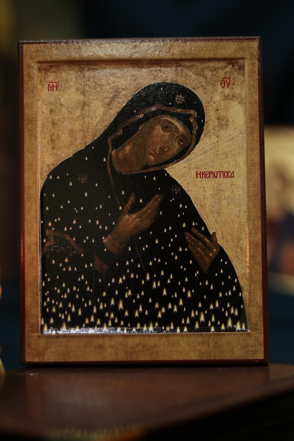 Keriotissa Mother of God Icon Wooden Icon Orthodox