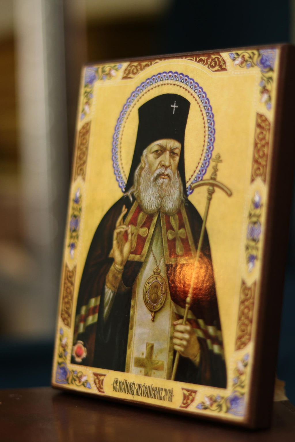 Saint Luka Orthodox Icon Wooden Icon Christian Religious Art