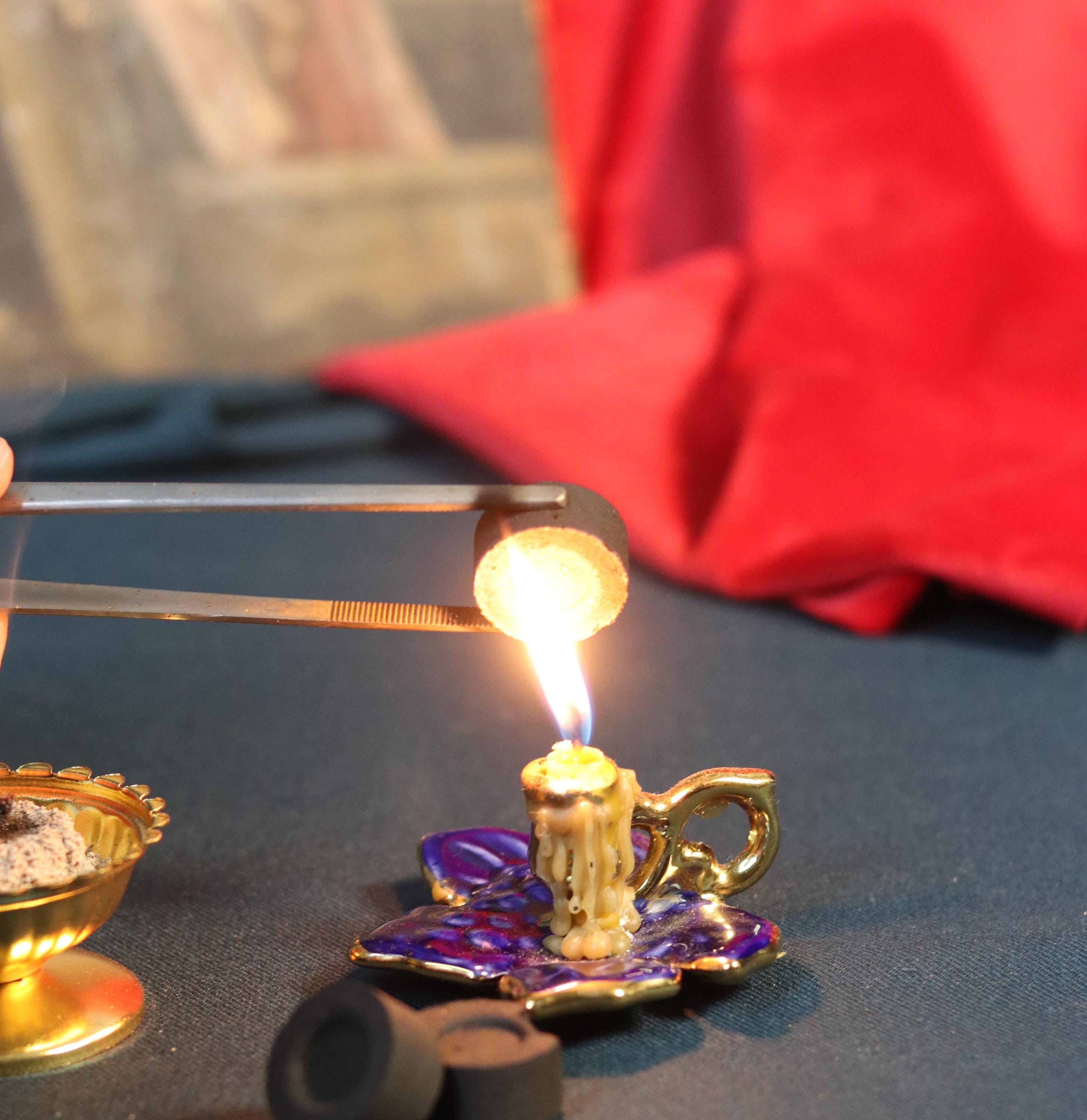 Orthodox Incense Set – Metal Censer, 60g Natural Resin Incense, Charcoal Tablets, Prayer Burner for Home Altar or Church Use