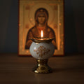 Orthodox Ceramic Handmade Oil Lamp 2.7 in