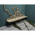 Wooden Icon Shelf 18.9 In, Orthodox Iconostasis Shelf, Prayer Corner, Christian Home Decor