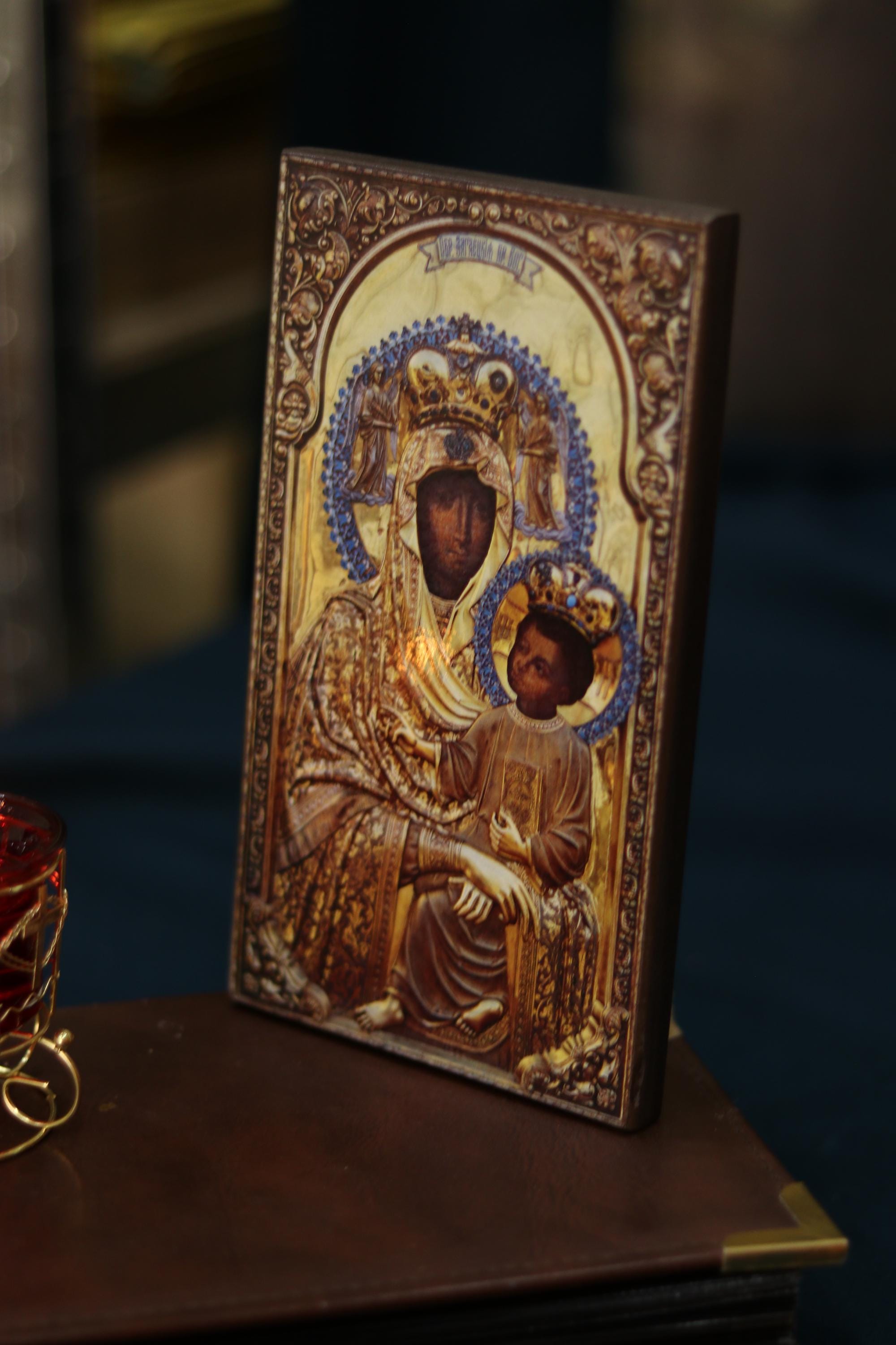 All-Merciful (Vsemylostyva) Mother of God Icon Orthodox Wood Art 6.3x3.9in